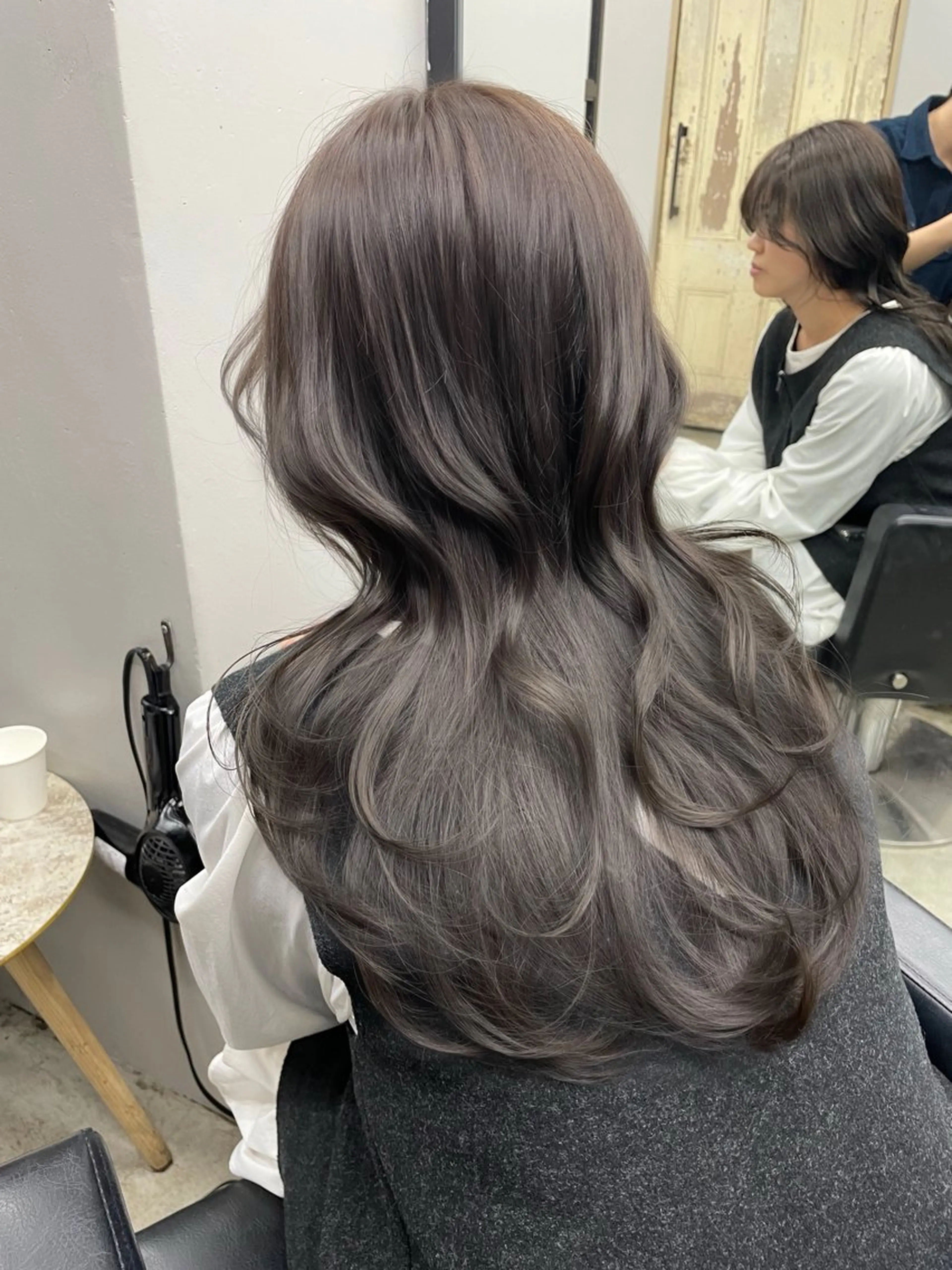 ロング カラー 新宿/韓国ヘア/ 髪質改善ストレートのヘアスタイル