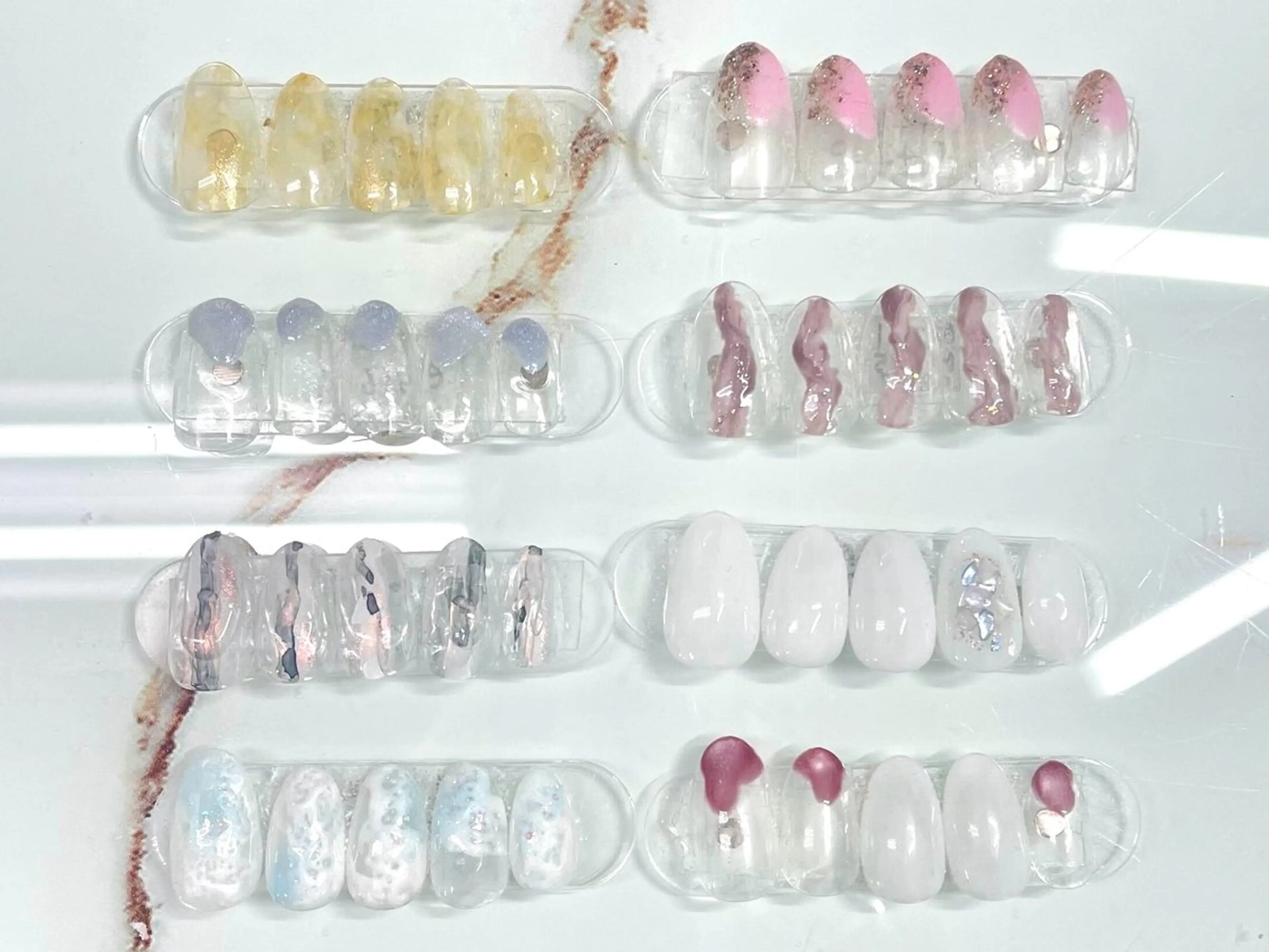 ネイル ジェルネイル 韓国ネイル マグネットネイル ニュアンスネイル パラジェル ハンドネイル Nail Neige🐈🌙のネイルデザイン