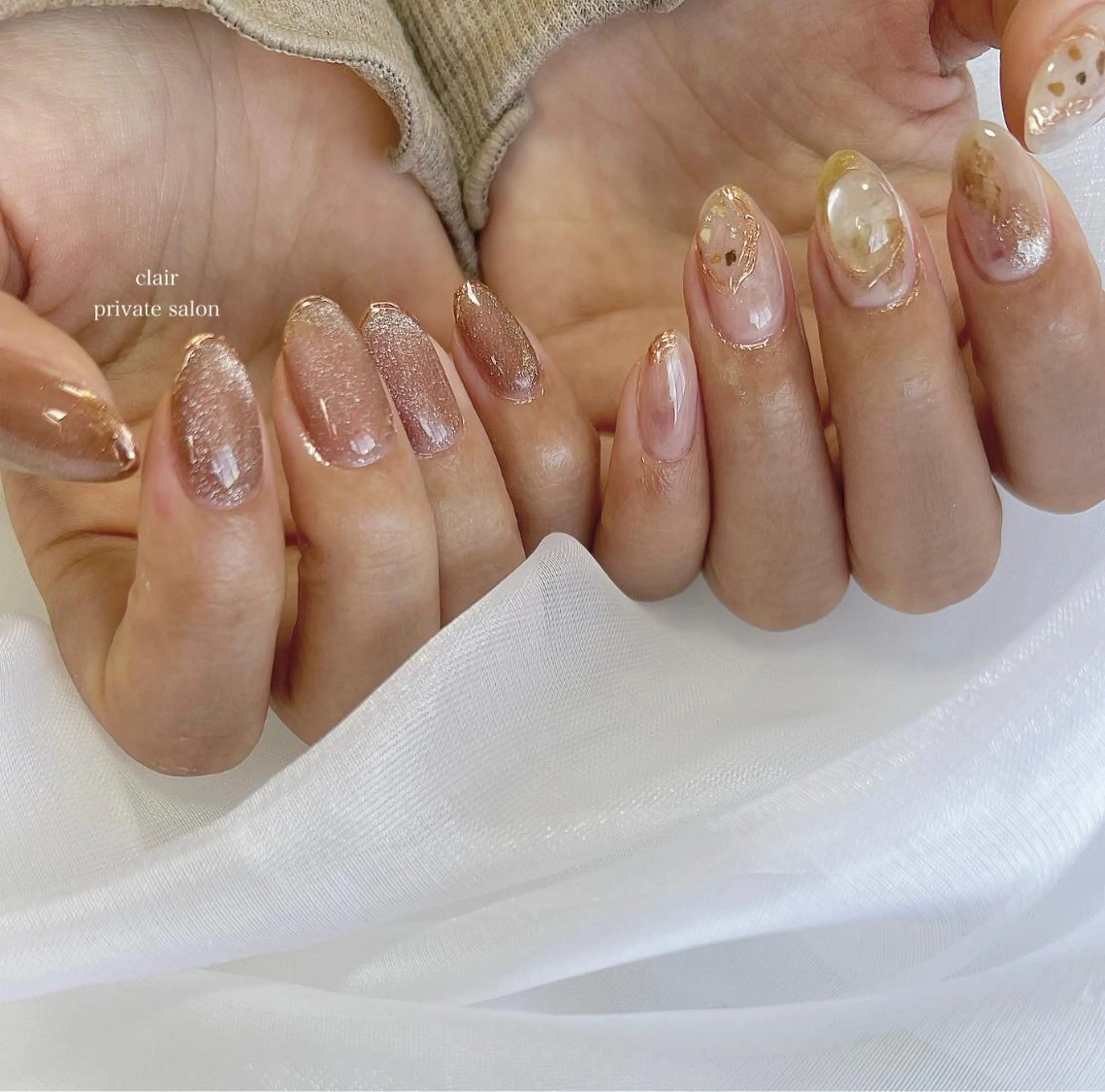 ネイル ハンドネイル ハンドケア nail salon una.のネイルデザイン