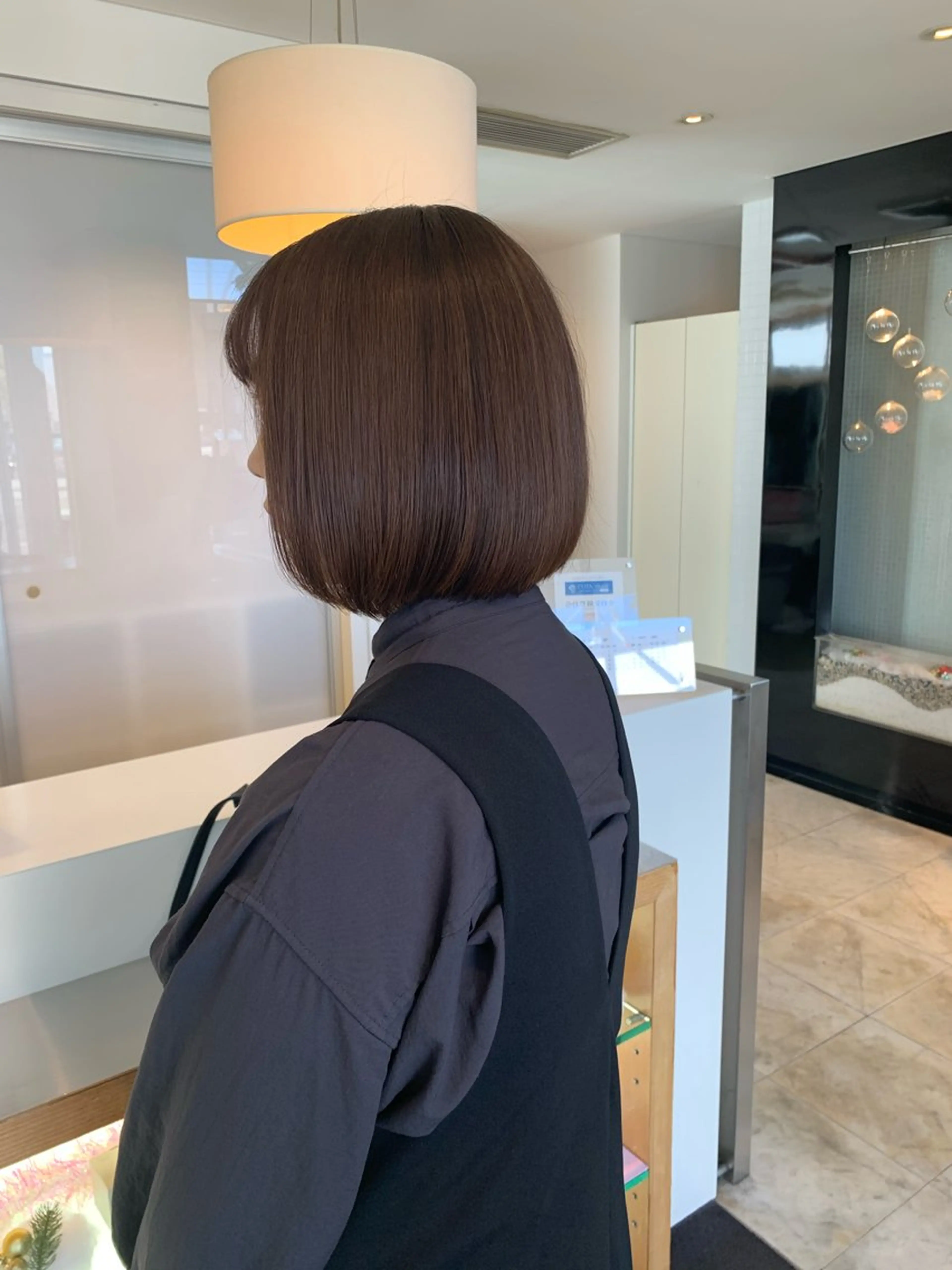 ミディアム レイヤーカット Agu  hair  grove 金沢八日市店所属・名竹聖治/透明感 カラー/縮毛矯正のヘアスタイル