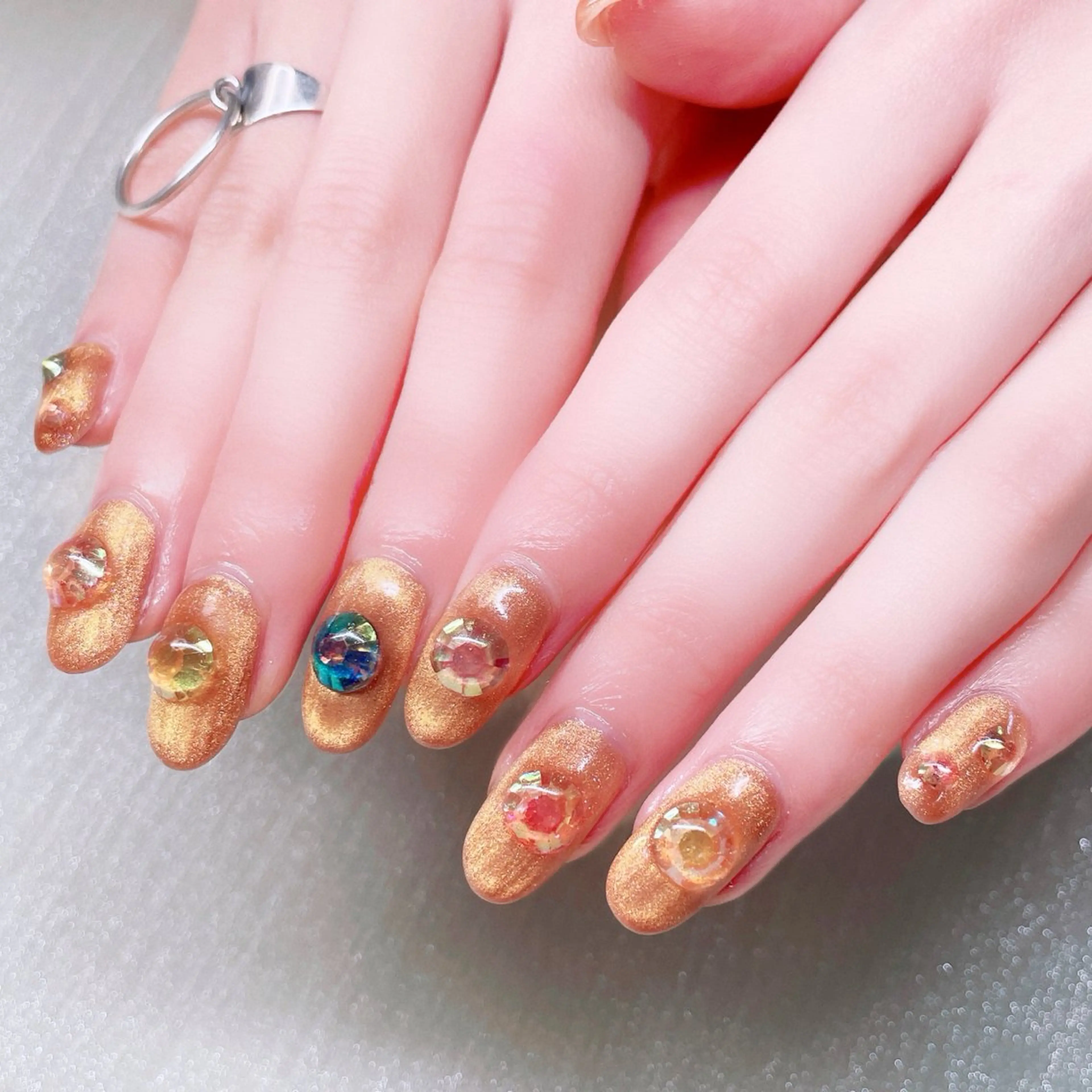 ネイル 長さ出し ハンドネイル Nailist suzuのネイルデザイン