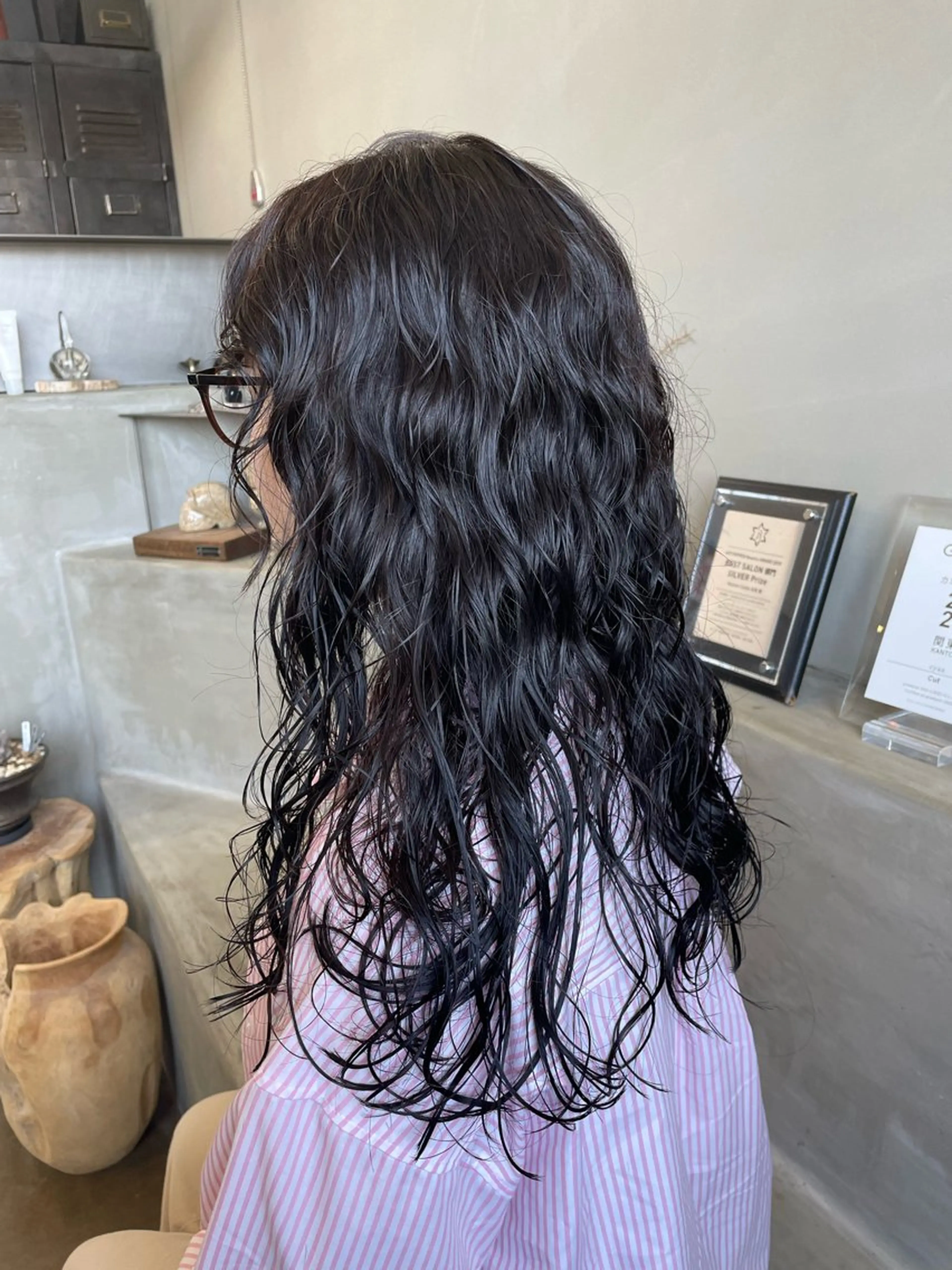 ロング パーマ cyan sayaのヘアスタイル