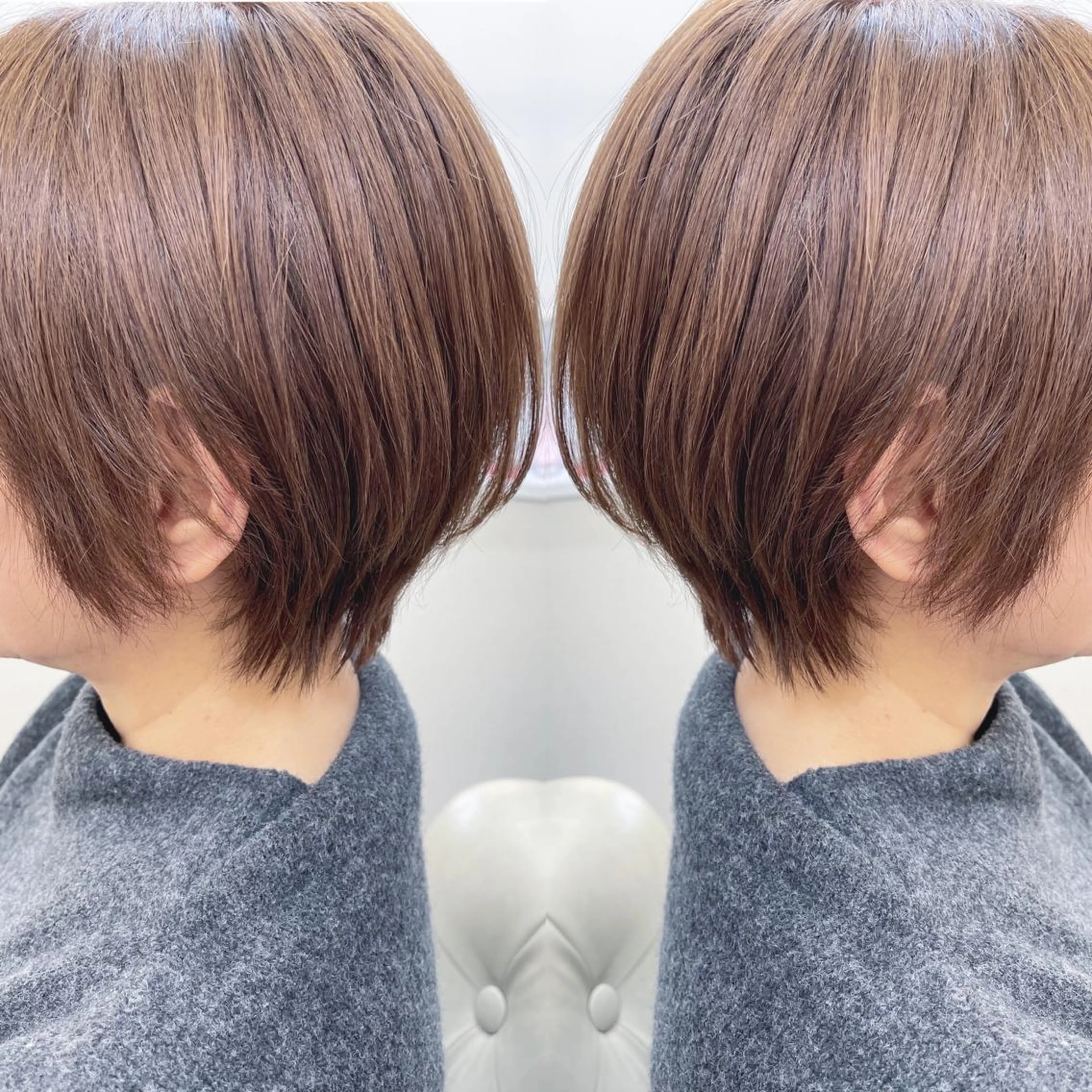 ショート ショートボブ ボブ ショートヘア カット ヘアカラー トリートメント H (エイチ) 烏丸御池店のヘアスタイル