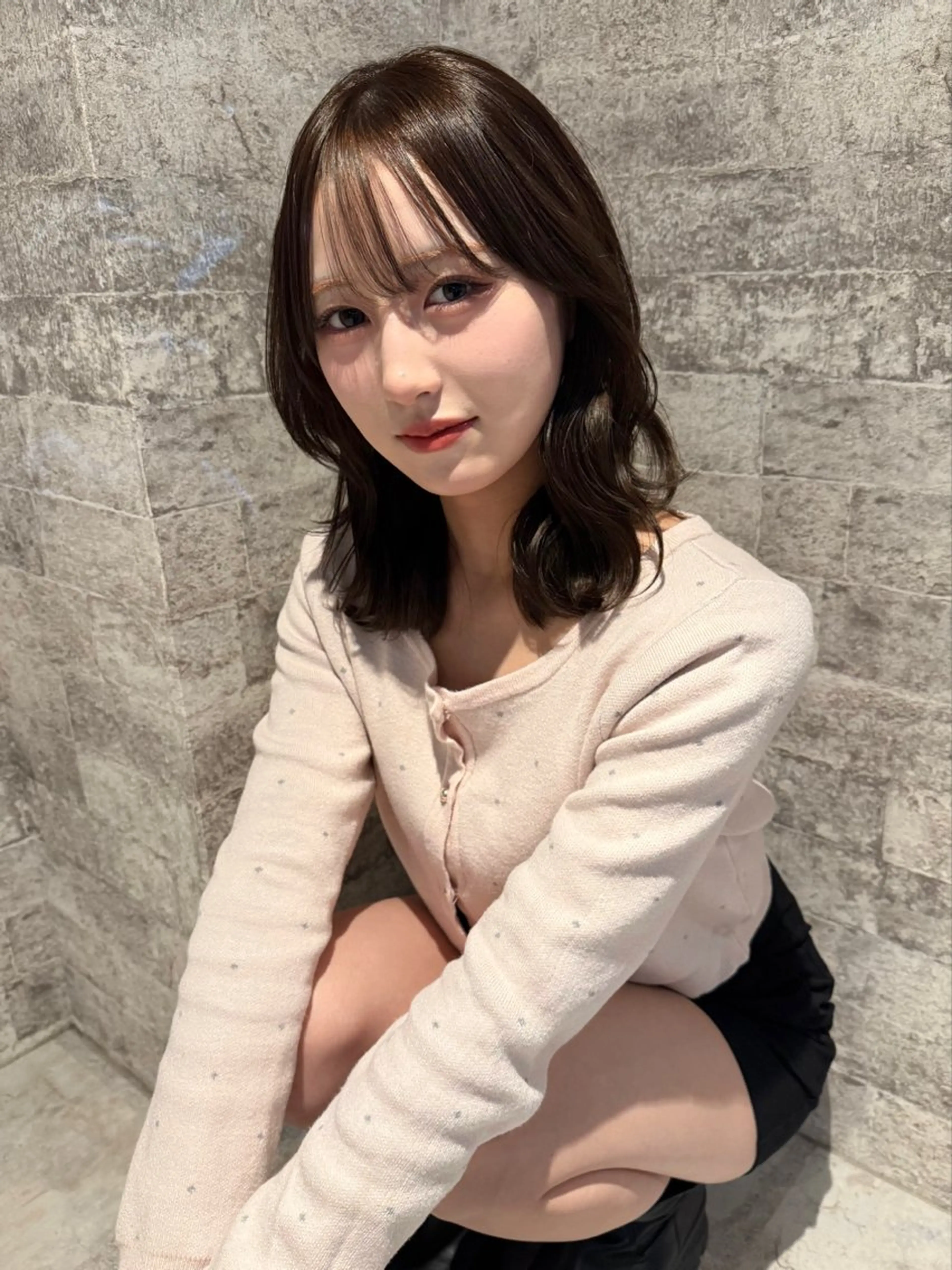 ミディアム カラー カット ヘアカラー トリートメント mai / linoah˚✧のヘアスタイル