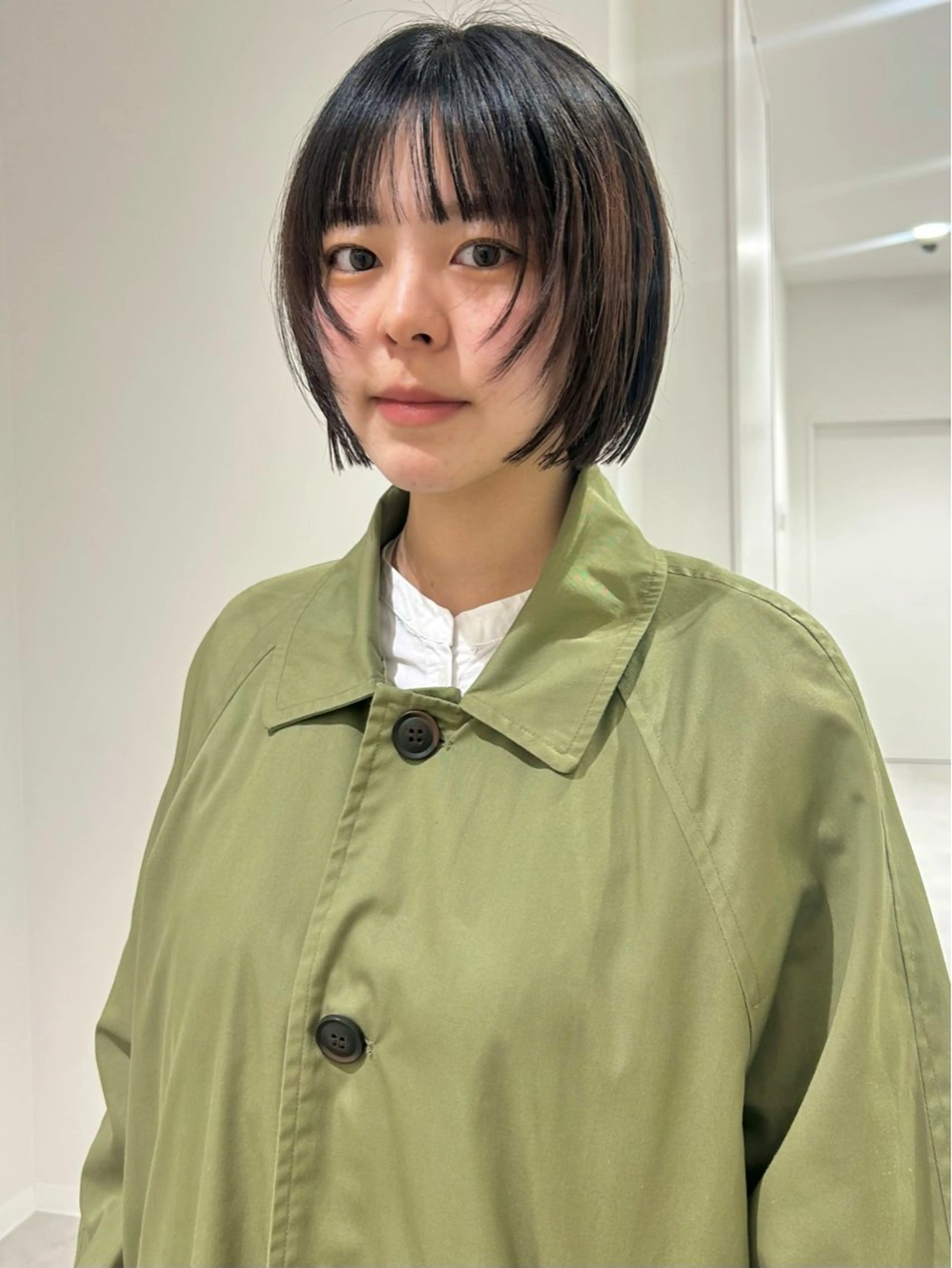 ショート カラー カット ヘアカラー 👔ボブ﹨髪質改善 ストレート🩳ももかのヘアスタイル