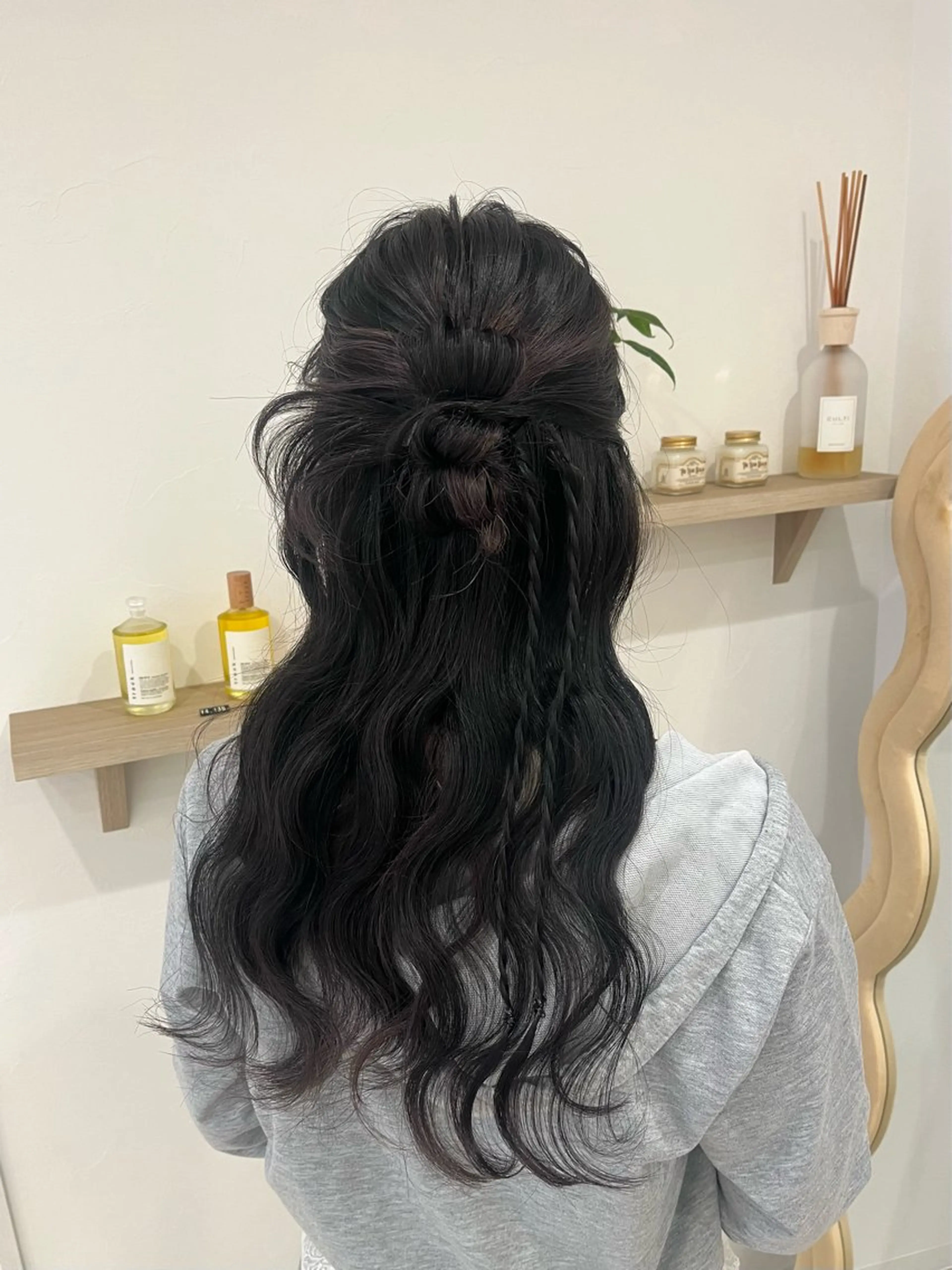 ロング ヘアアレンジ ハーフアップ Dityca...tia所属・りん/ 名古屋ヘアセットのヘアスタイル