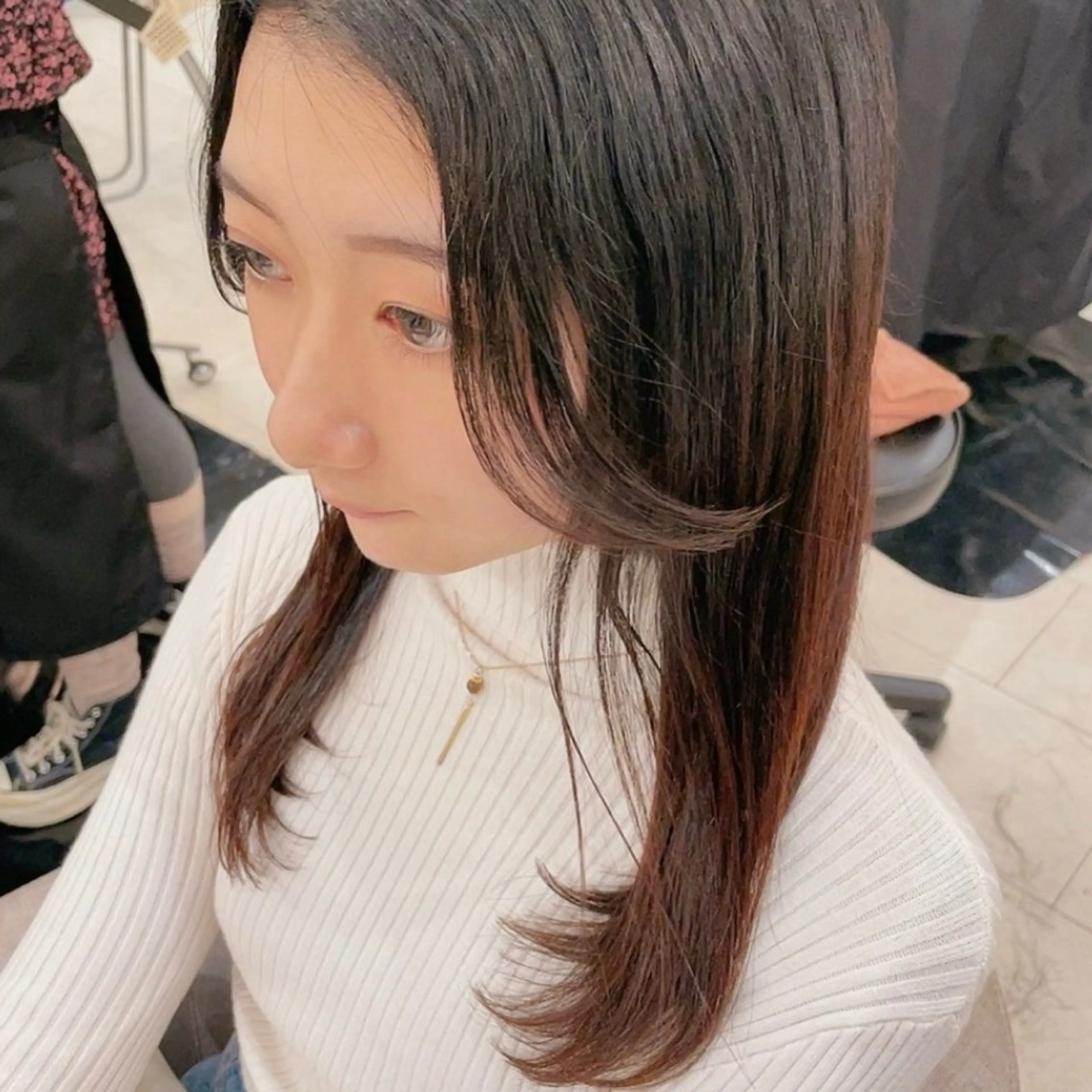 ロング 三上 莉里のヘアスタイル