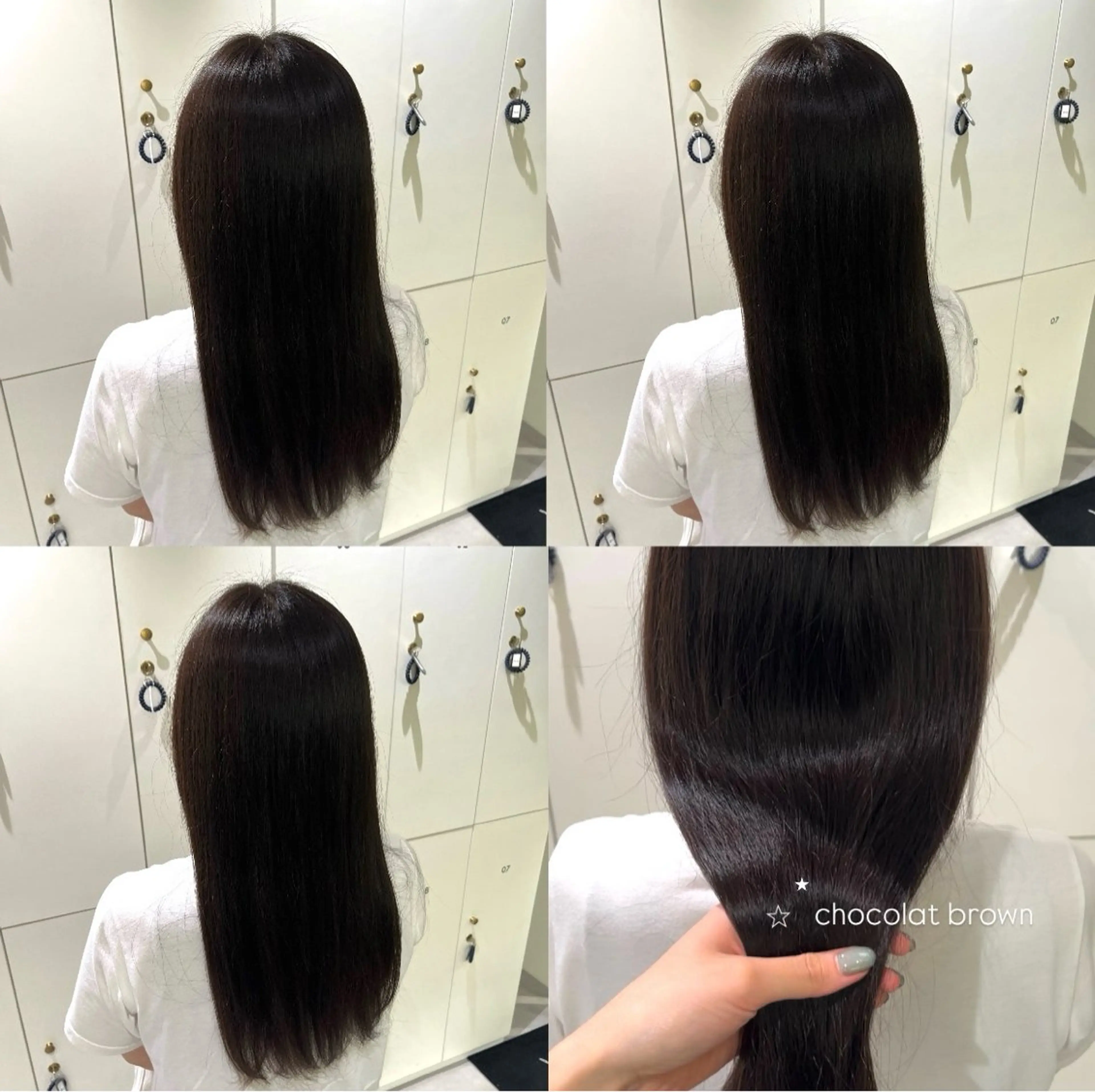 ロング カラー 溝曽路 優衣のヘアスタイル