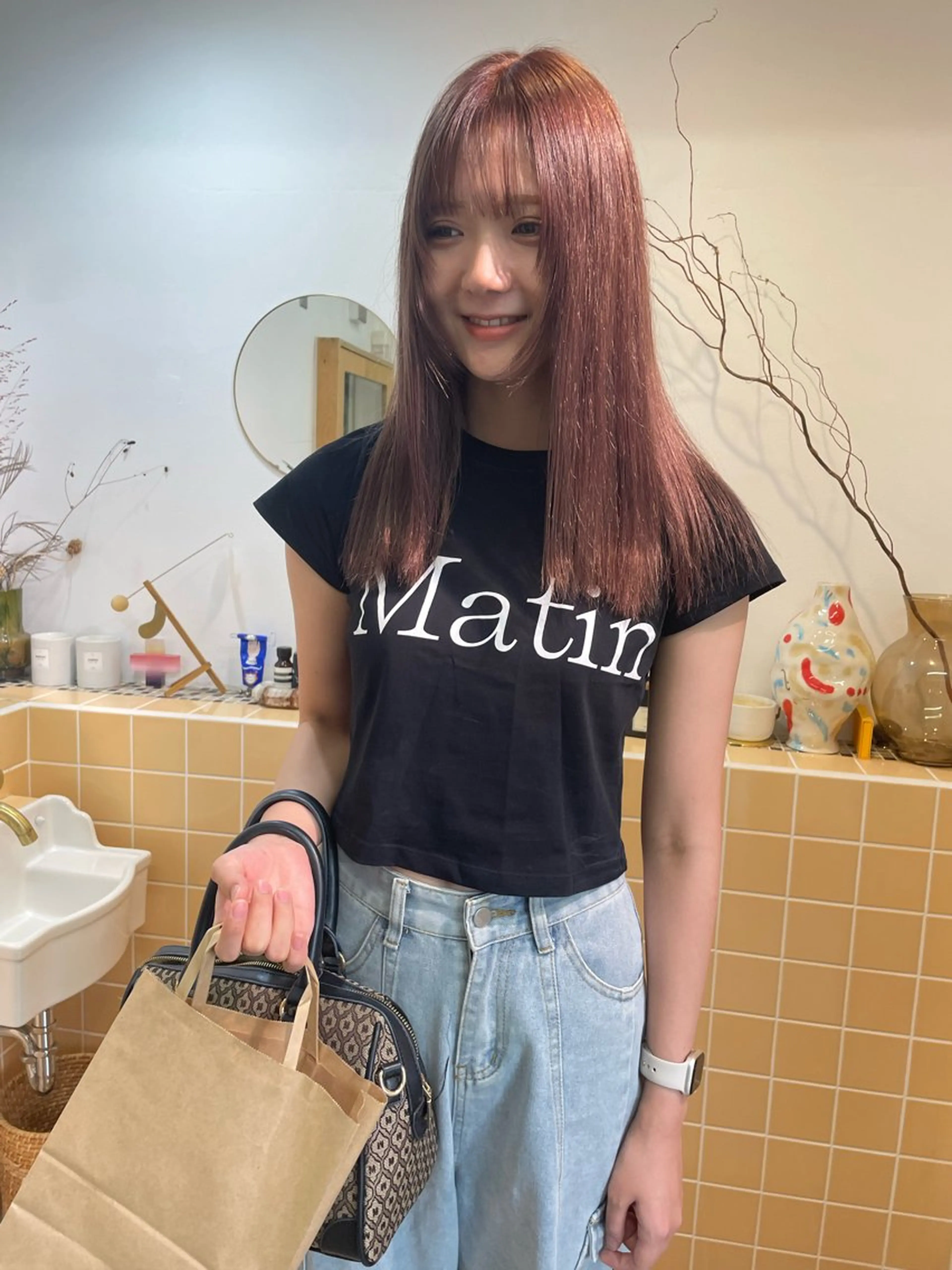 ロング ヘアカラー sakura🌸 レイヤー/韓国ヘアのヘアスタイル