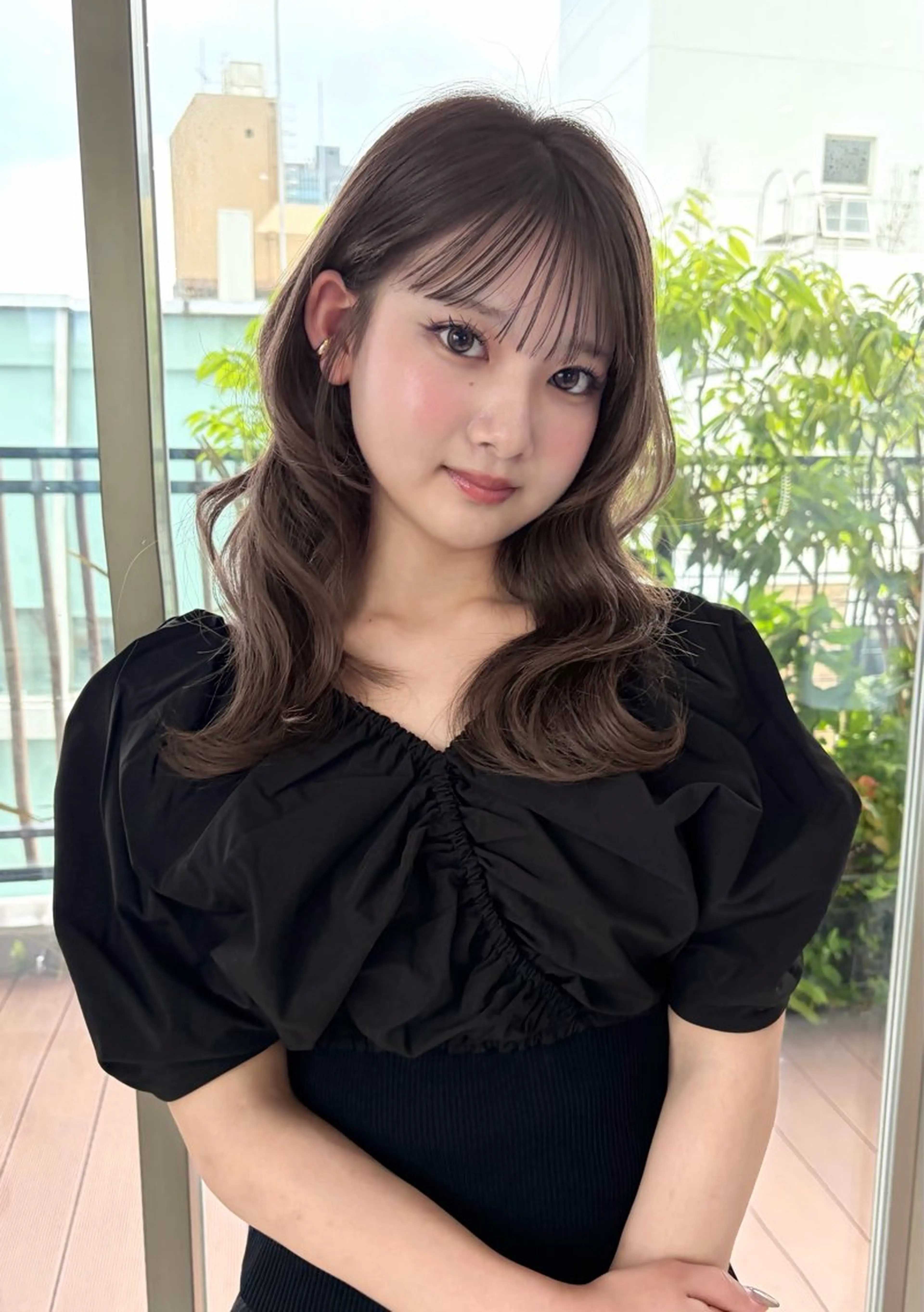 セミロング カラー カット ヘアカラー トリートメント nakahara madokaのヘアスタイル
