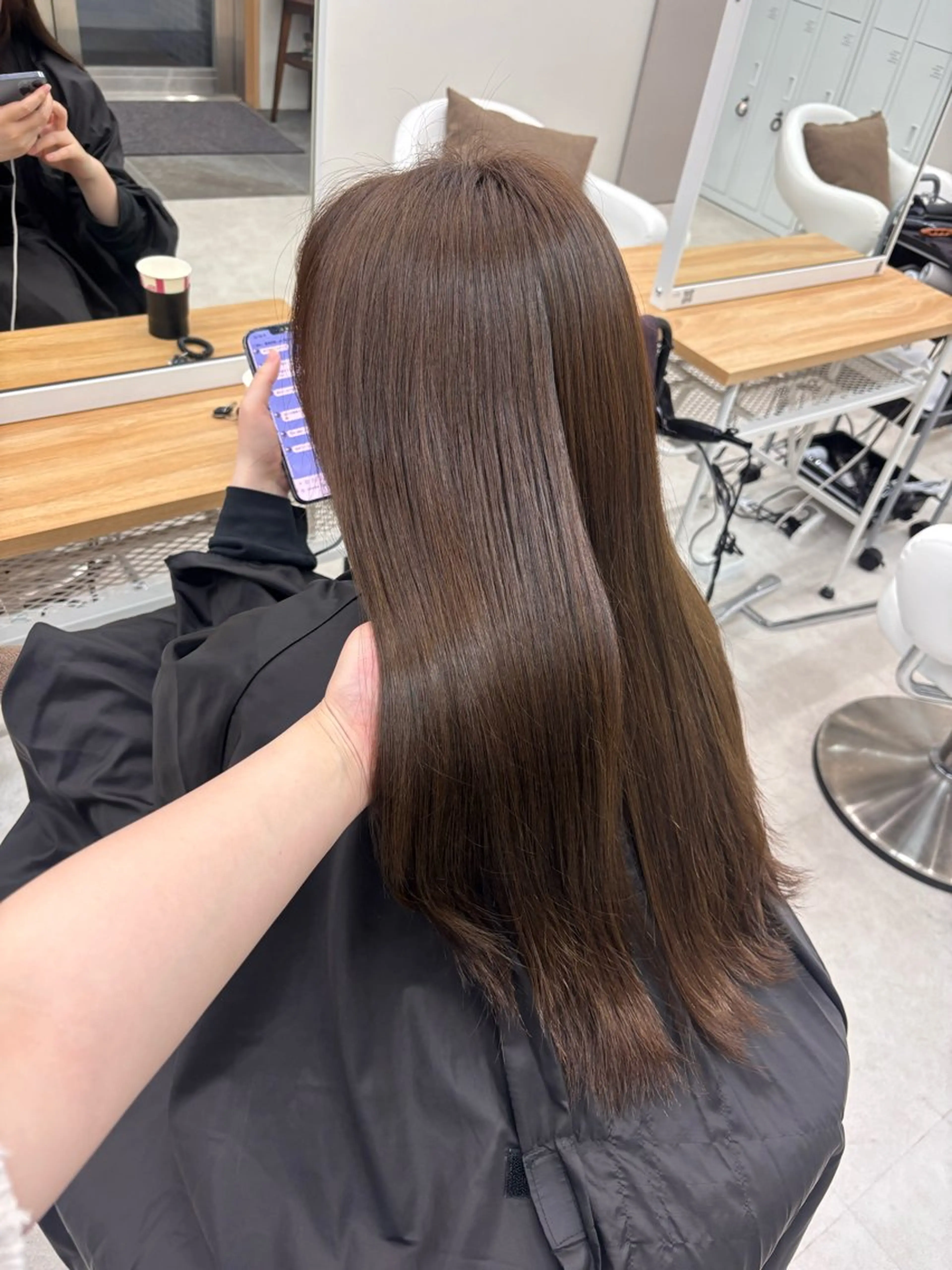 ロング ヘアカラー トリートメント ヘアセット 𝗆𝗂𝗒𝗎 🐈‍⬛🎀のヘアスタイル