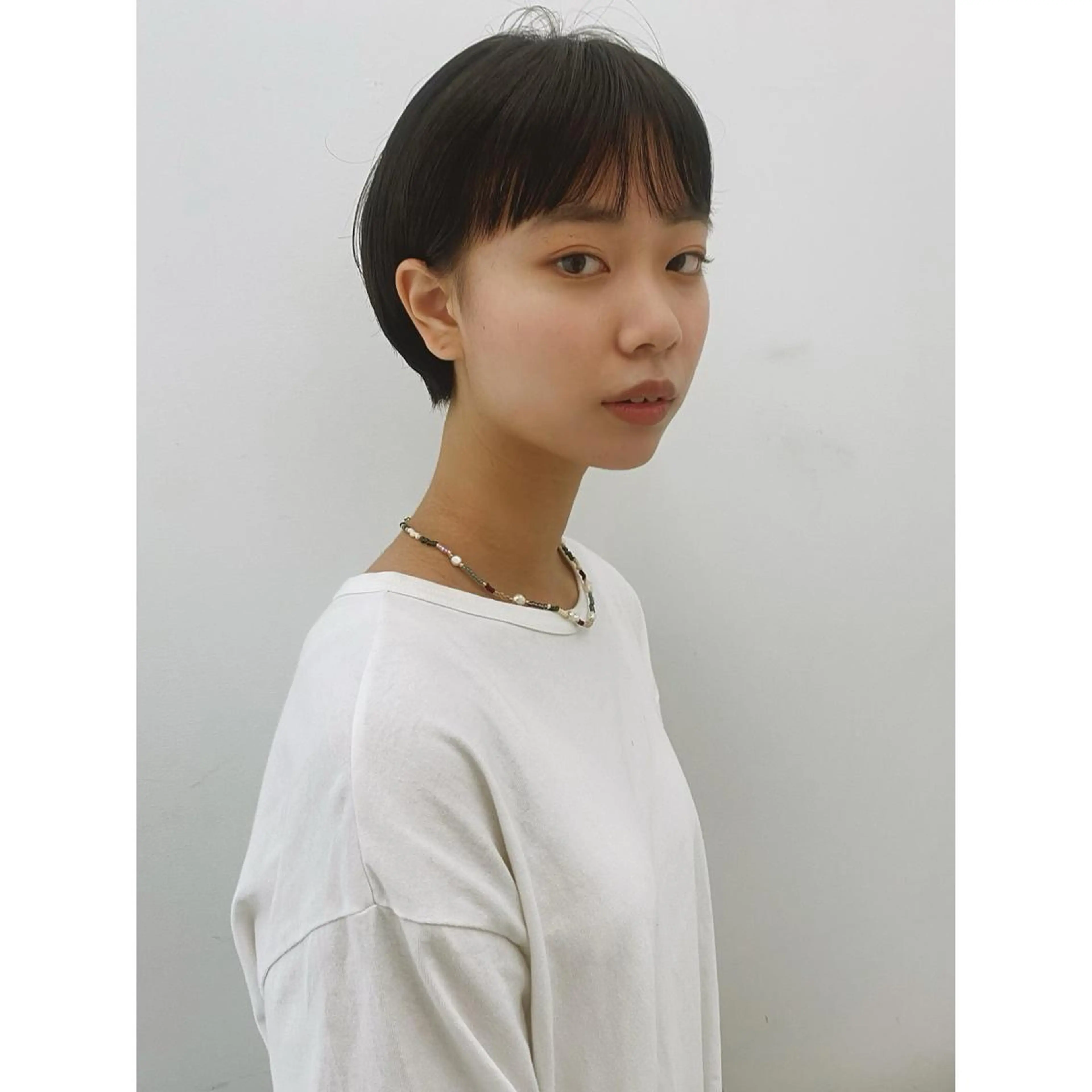 ショート カラー ショートボブ ボブ ショートヘア 大石 沙季のヘアスタイル