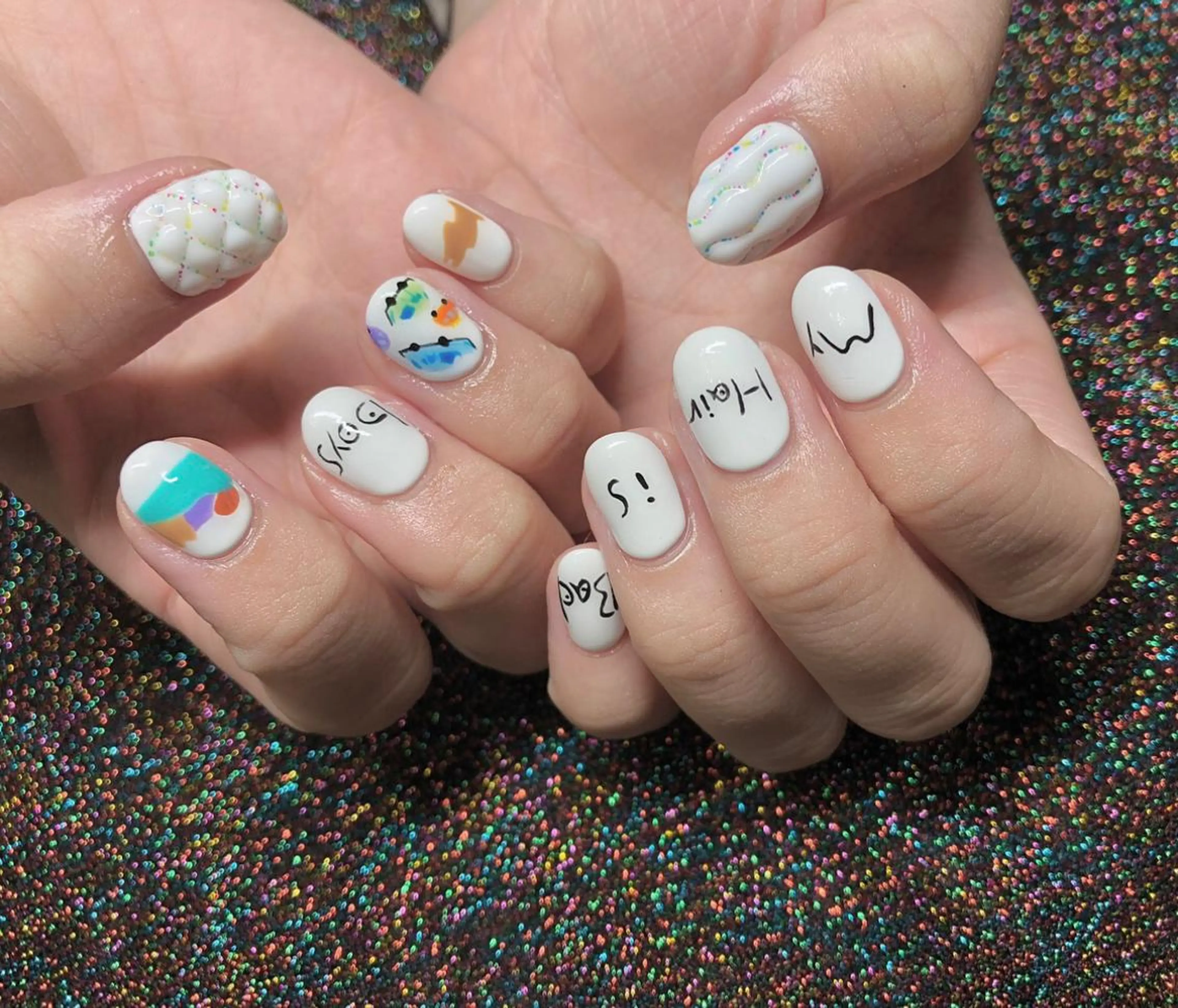 ネイル ぷっくりネイル パラあり！フィルイン 美フォルムのネイルデザイン