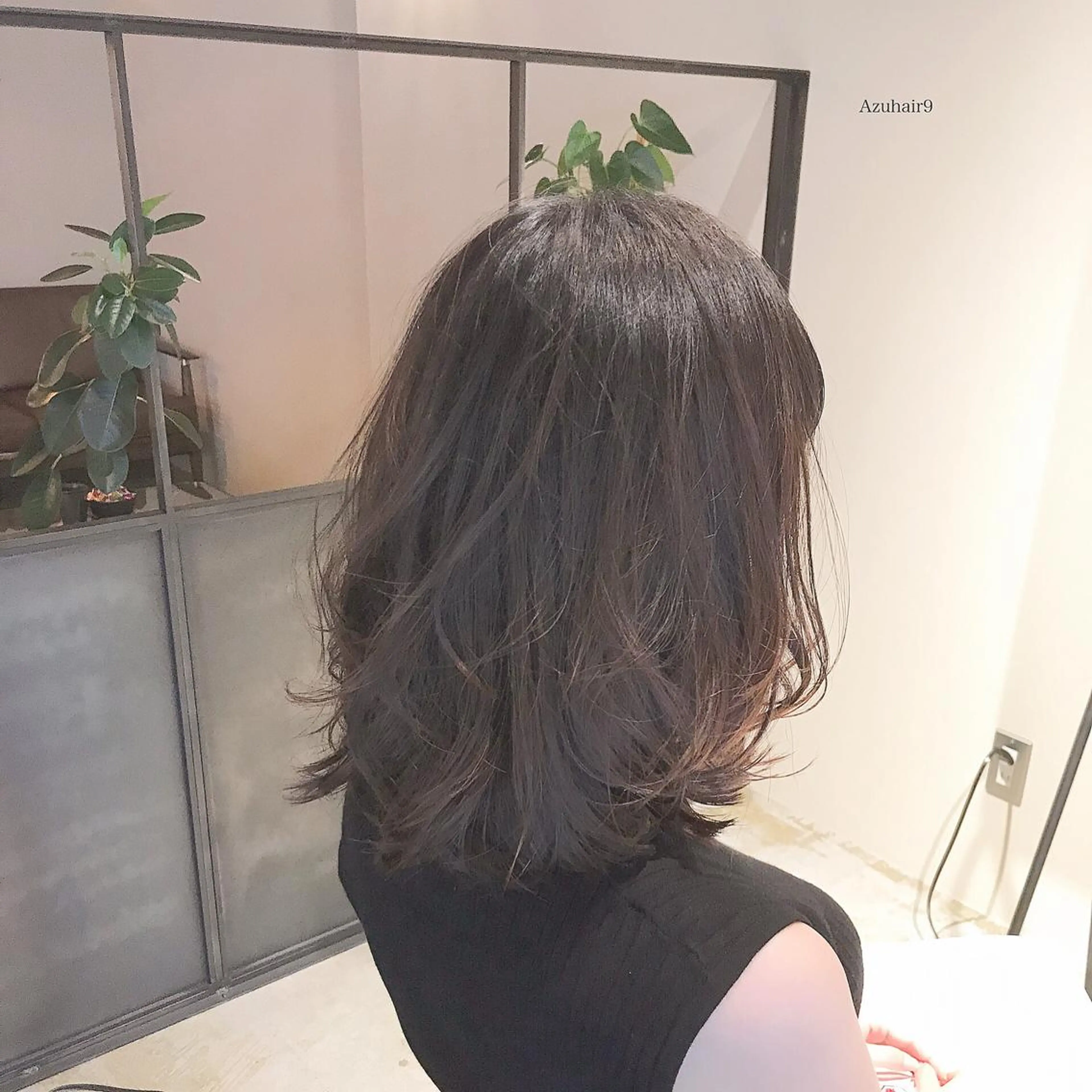 ミディアム ボブ トリートメント RHAIRSALON 西山梓のヘアスタイル