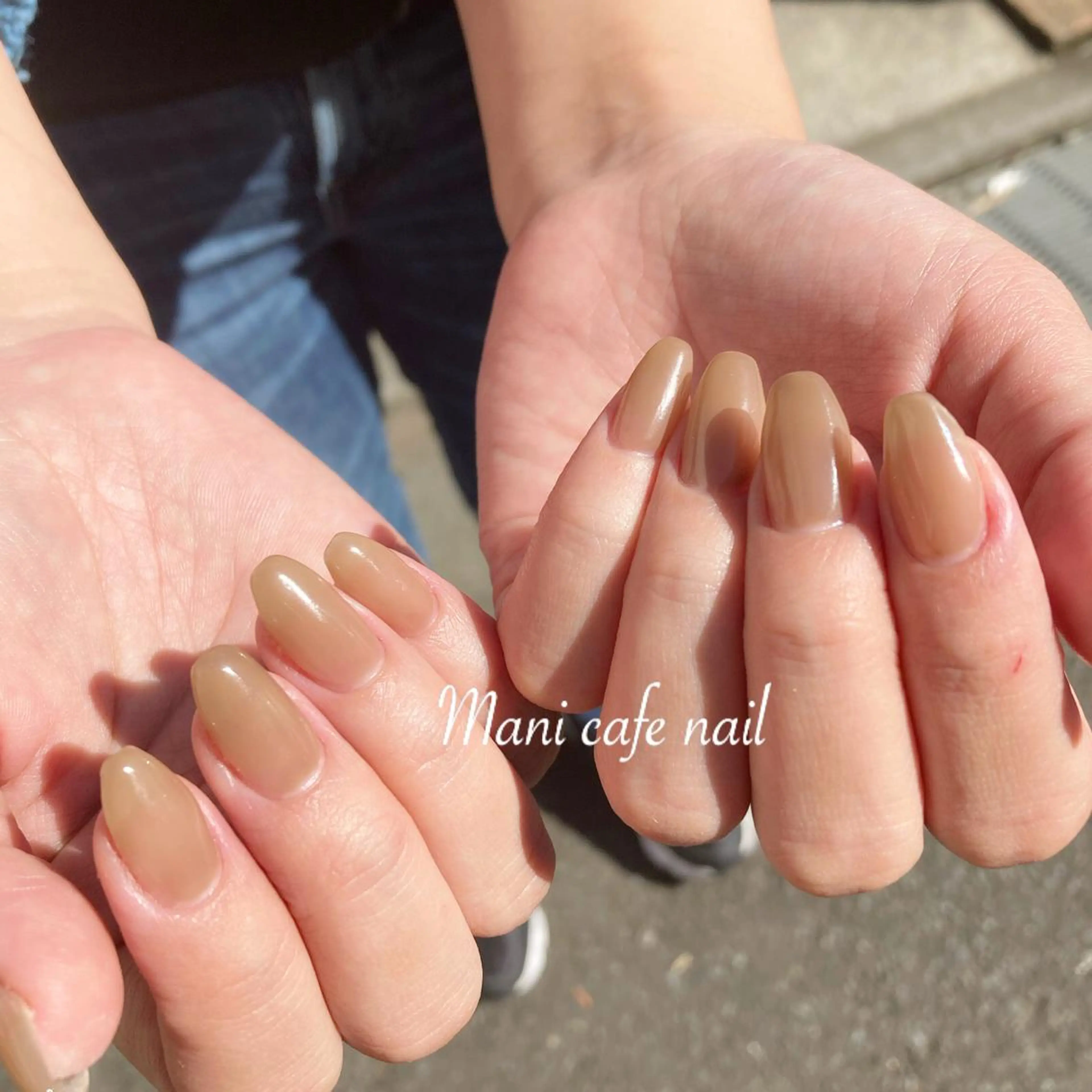 ネイル ワンカラーネイル ハンドネイル Mani cafe nailのネイルデザイン