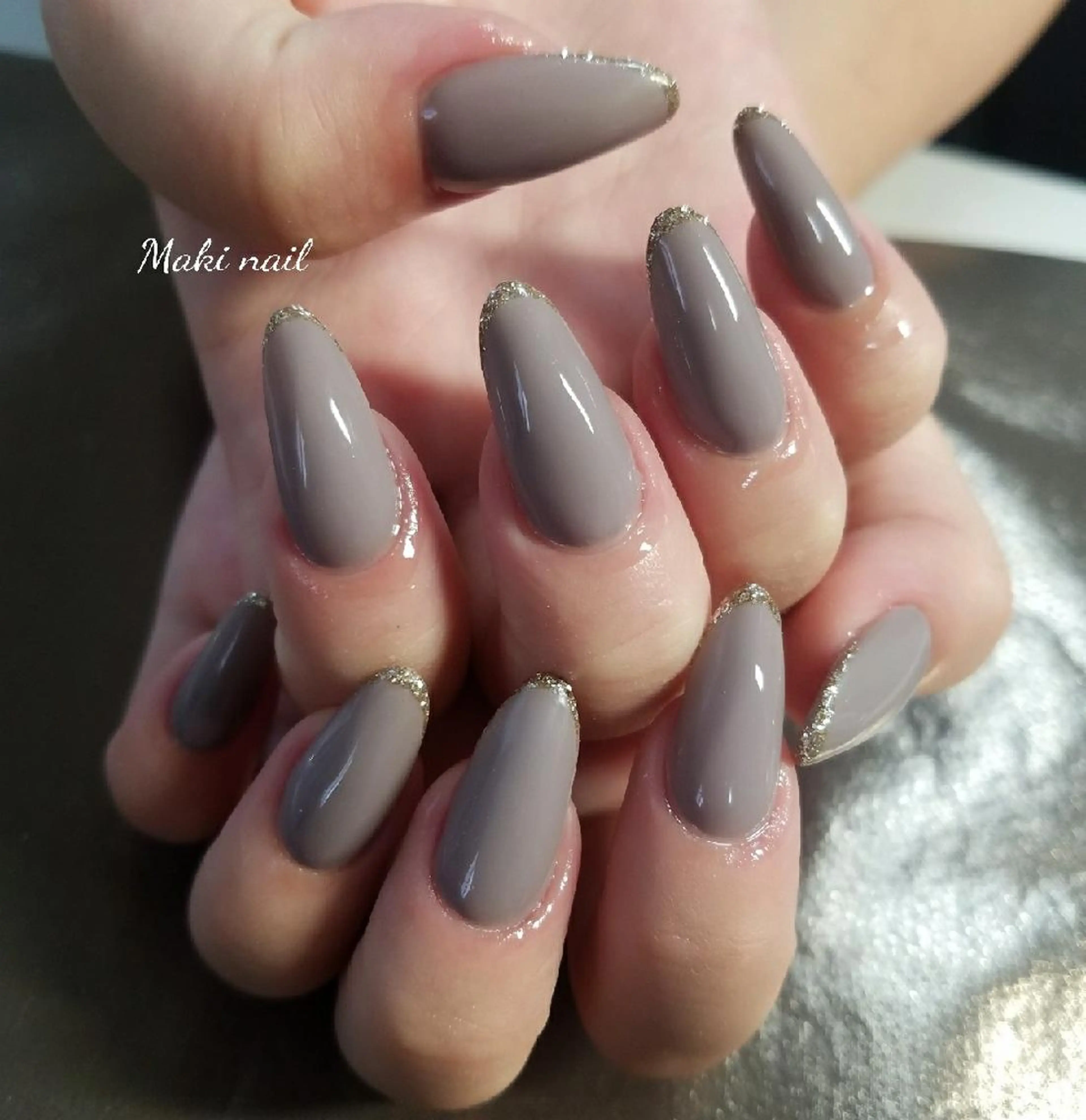 ネイル ワンカラーネイル スカルプネイル   MAKI NAILのネイルデザイン