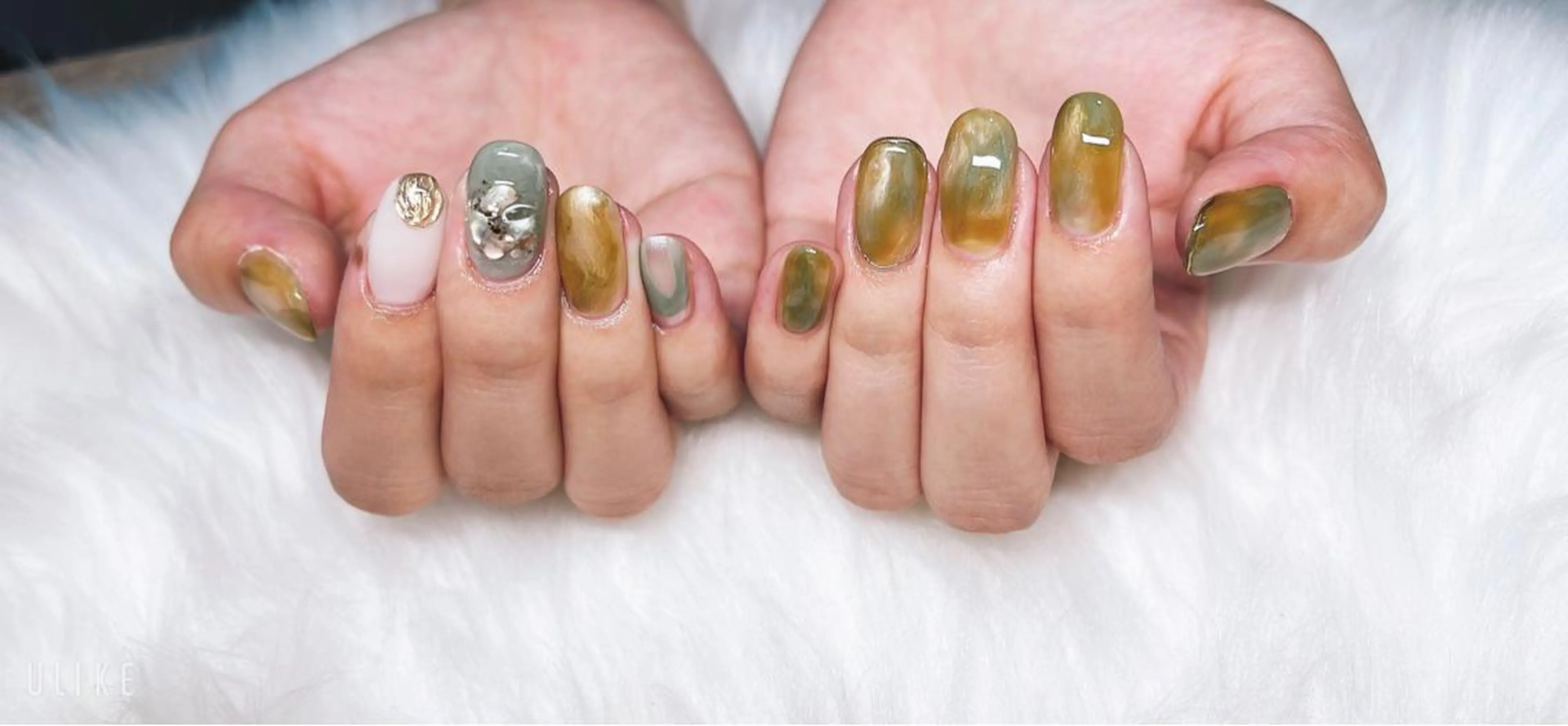 ミディアム ネイル 持ち込み Collection Nailsaronのネイルデザイン