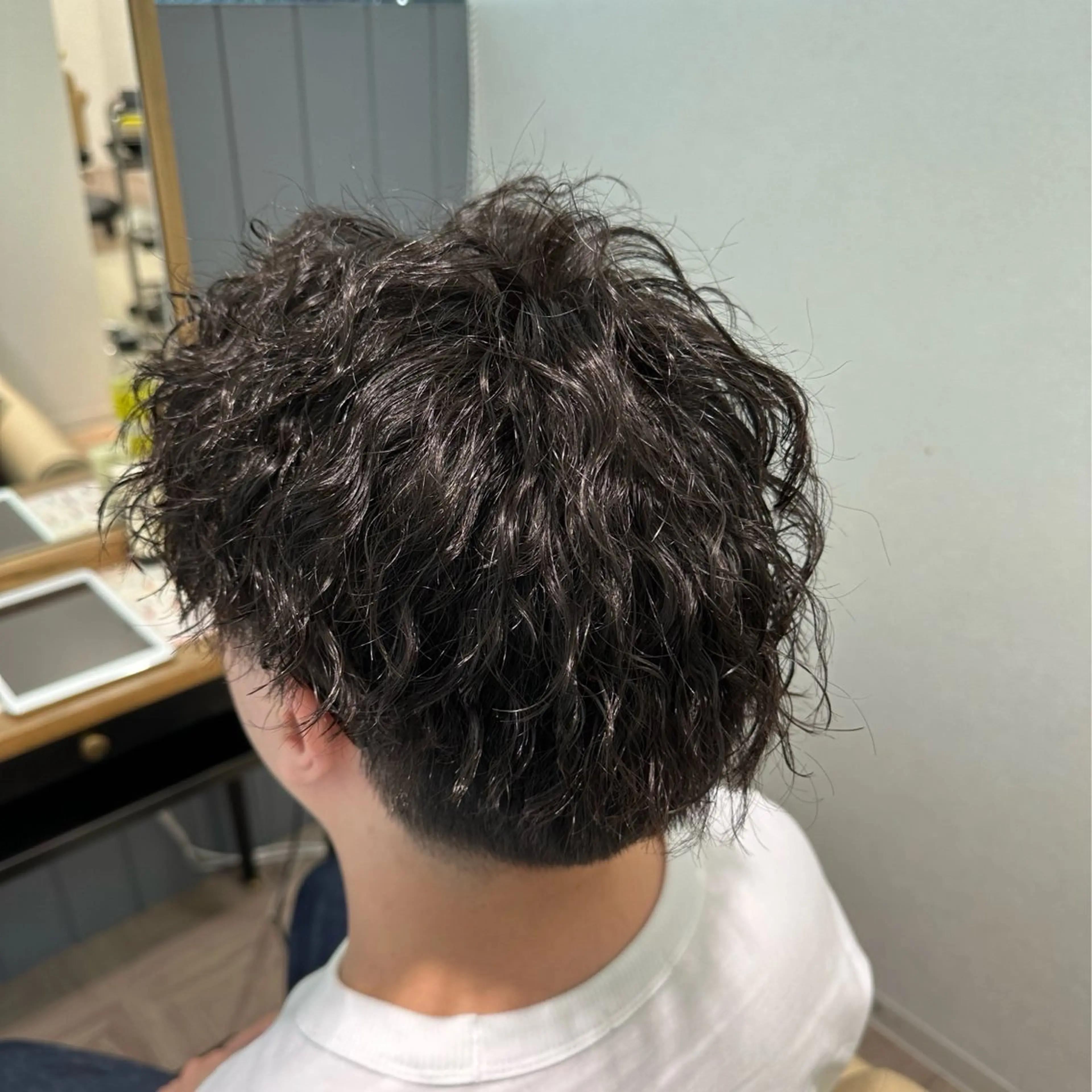 パーマ メンズ カット パーマ トリートメント 田村 奈緒美のヘアスタイル