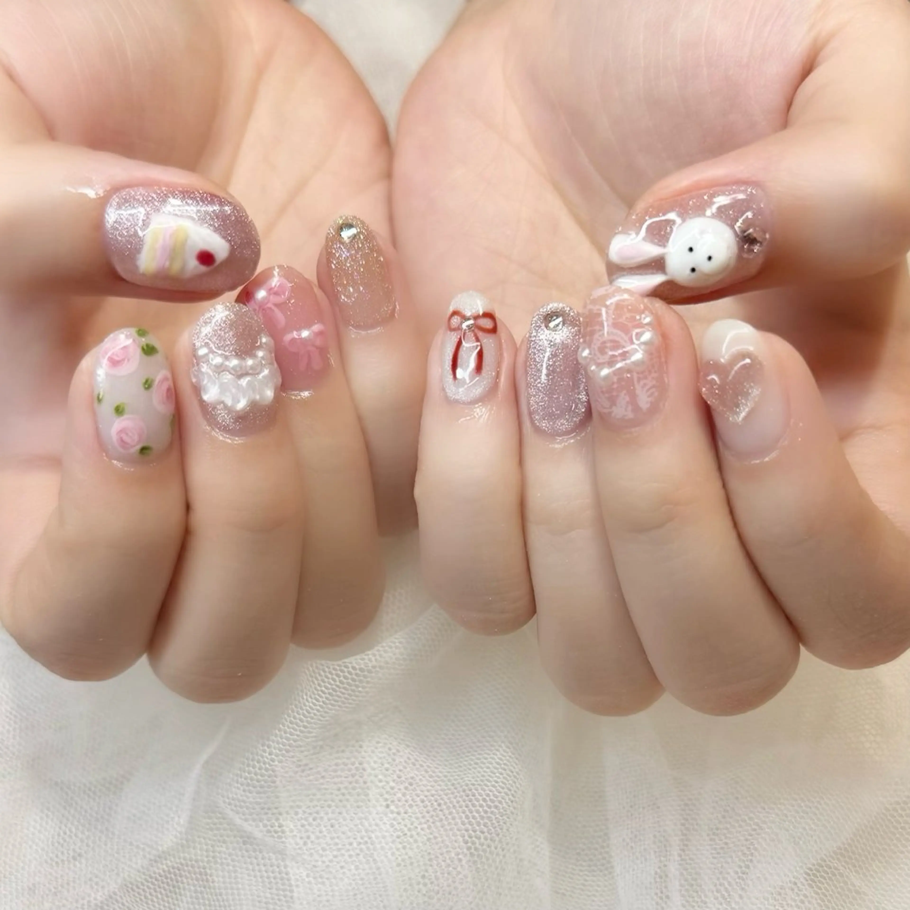 ネイル ハンドネイル 新井 ひなののネイルデザイン