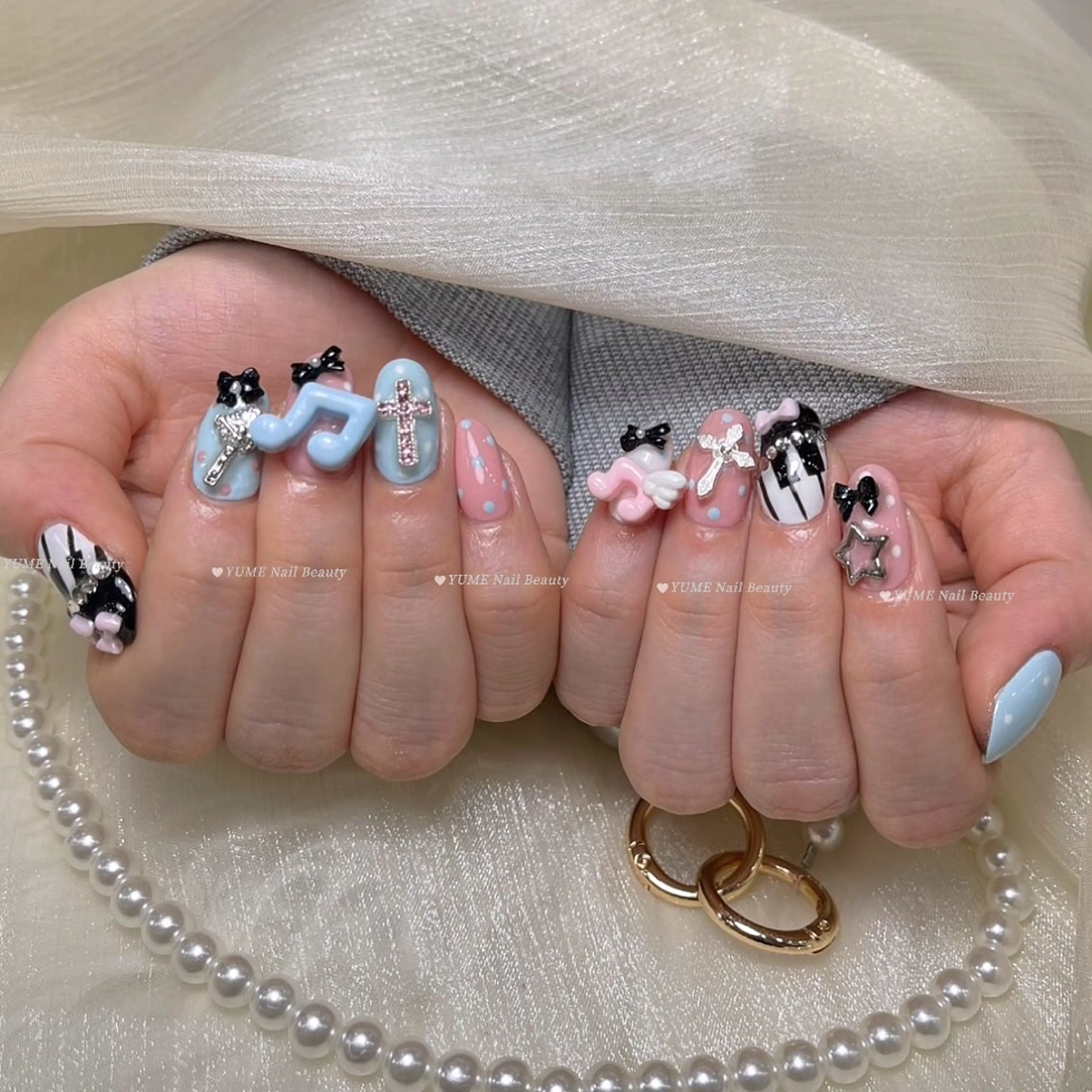 ミディアム ハンドネイル YUME Nail Beautyのネイルデザイン