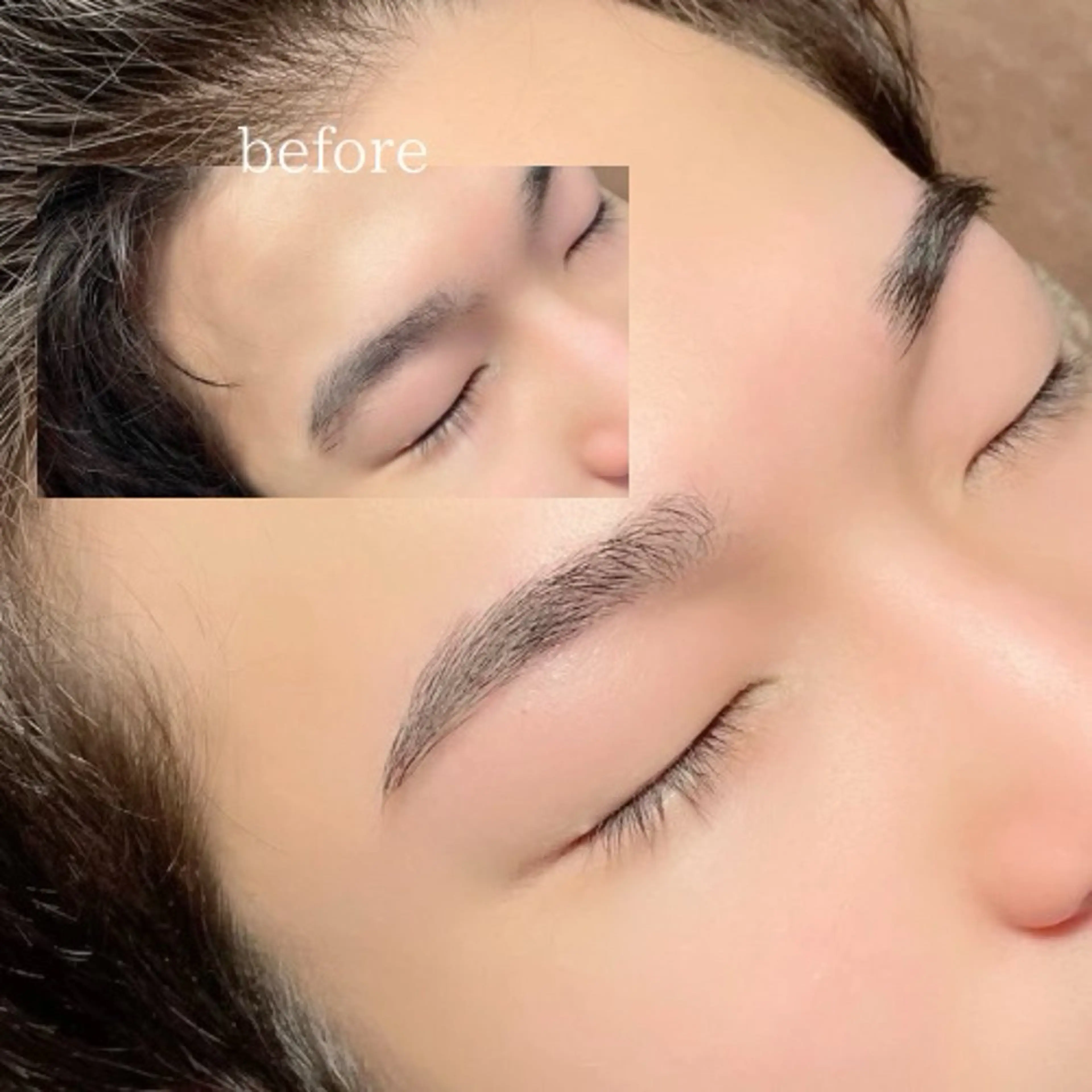 メンズ アイブロウ ハリウッドブロウリフト メンズアイブロウ 眉毛ワックス脱毛 その他(アイブロウ) メンズ美容専門店 NEW FACEの眉毛・アイブロウイメージ