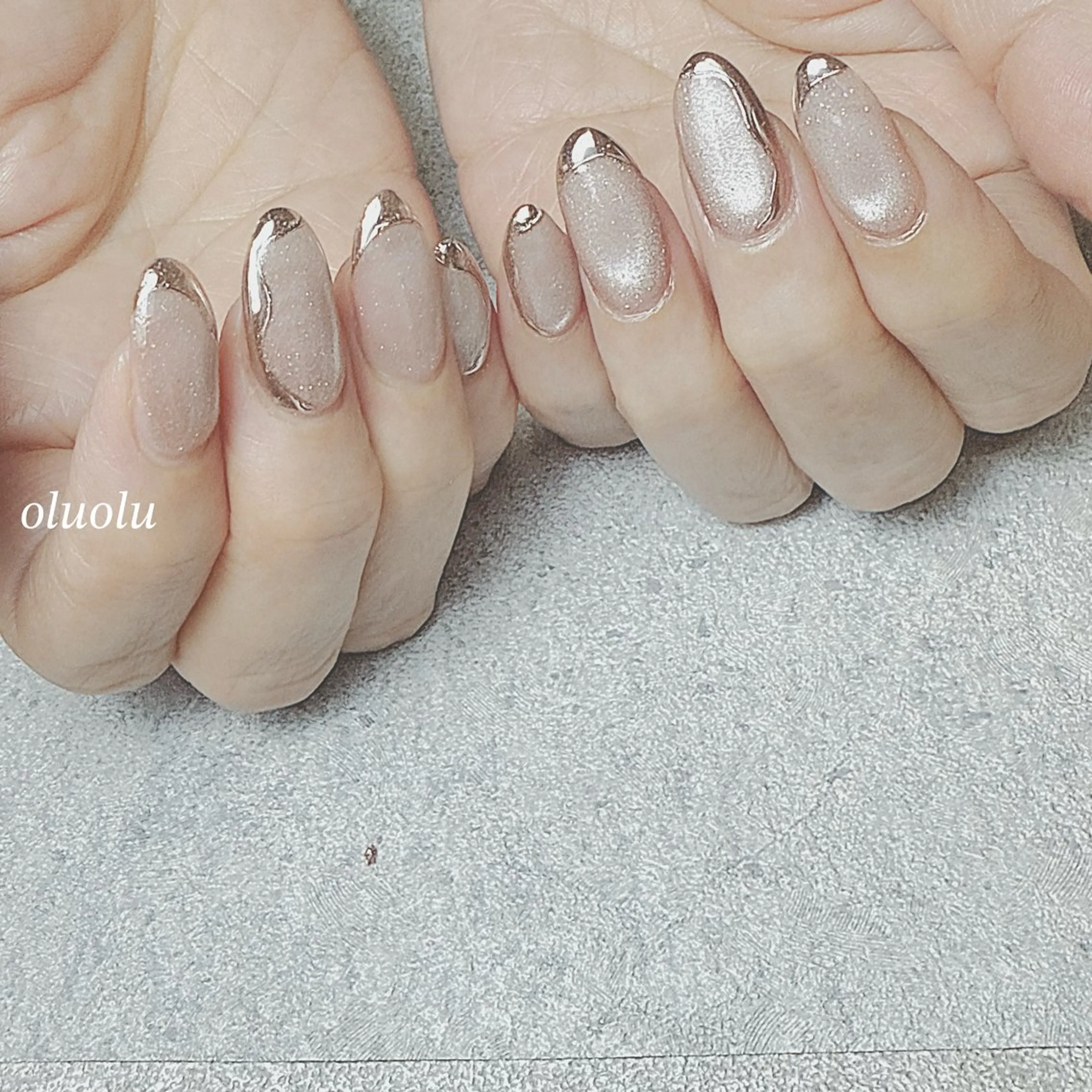 ネイル アートネイル フットネイル マグネットネイル ミラーネイル ハンドネイル 大村 紬華のネイルデザイン