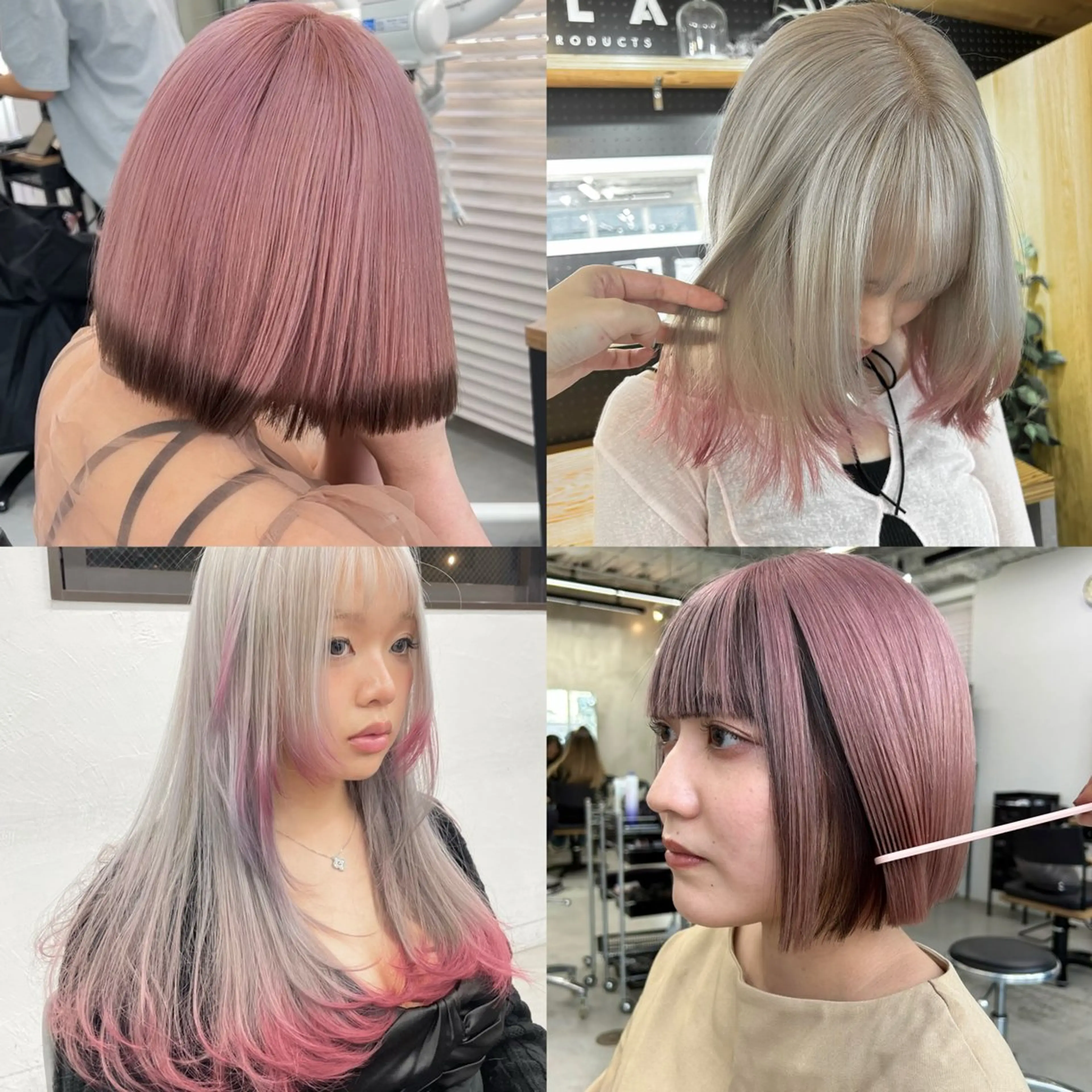 ロング カラー ヘアアレンジ ヘアカラー トリートメント 韓国/ハイトーン/ ボブ🎀MIKU🎀のヘアスタイル