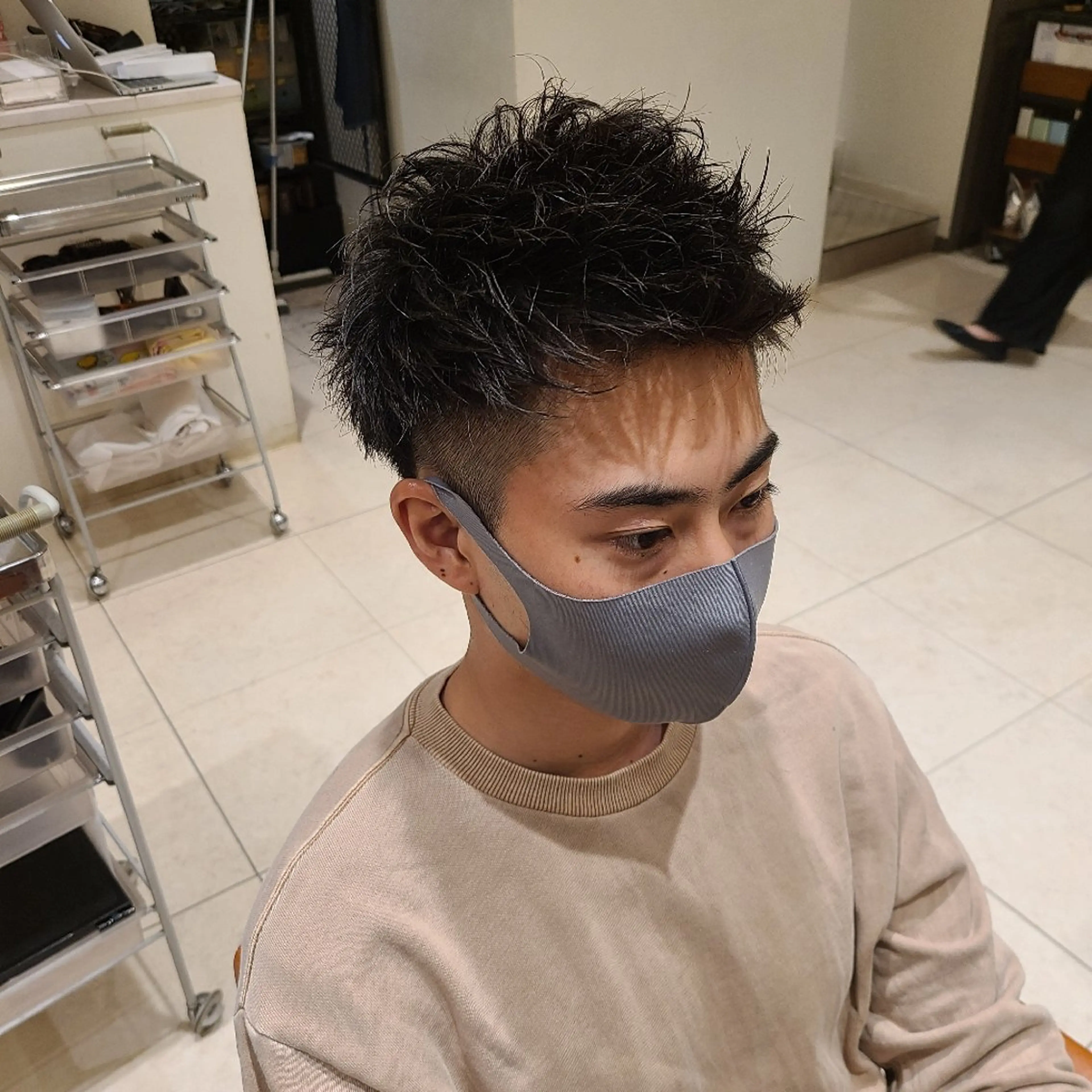 ショート メンズ カット トリートメント 中井 啓悟のヘアスタイル