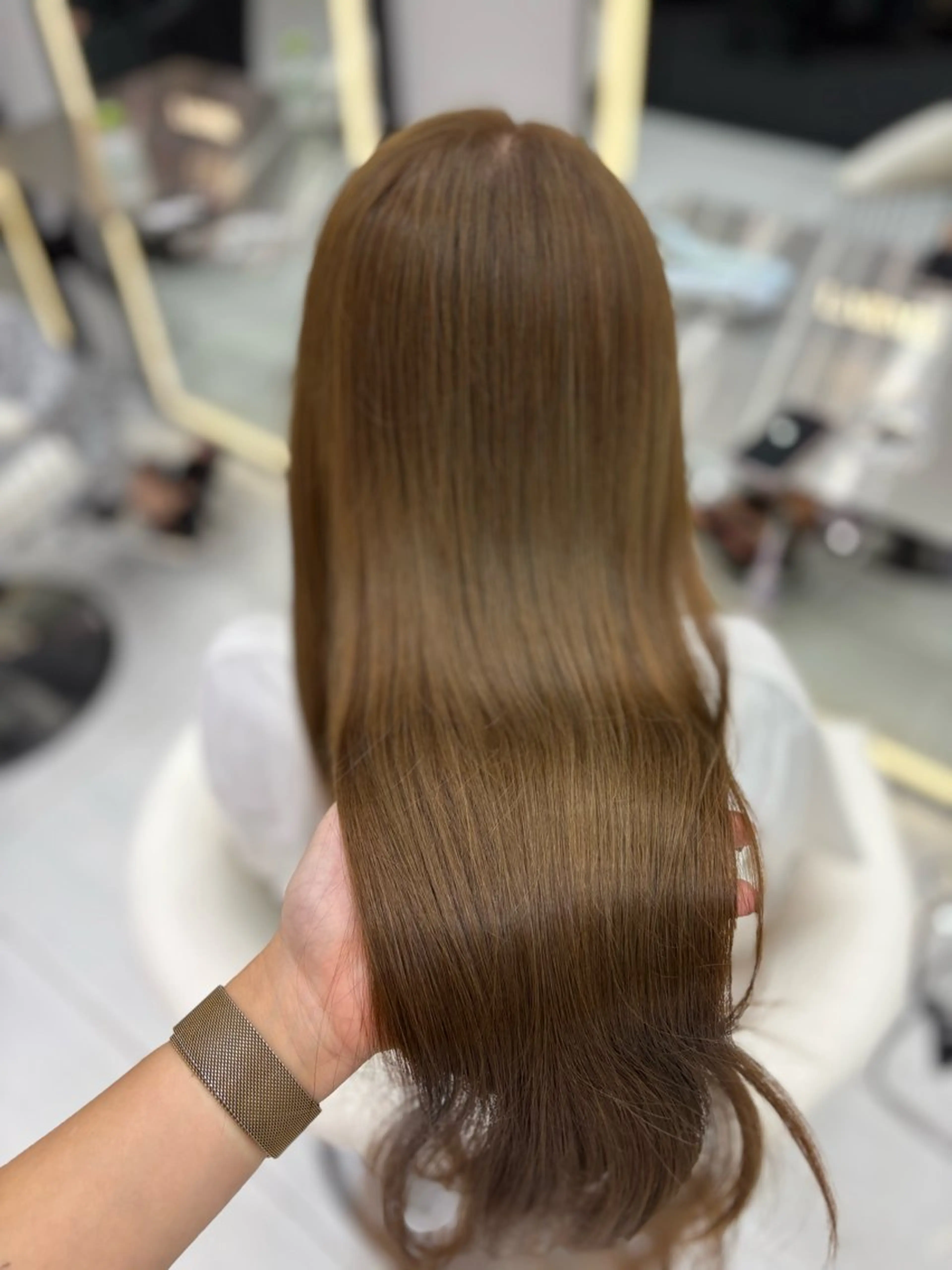 ロング カラー カット ヘアカラー トリートメント 新宿/韓国ヘア 中明度カラー/かやのヘアスタイル