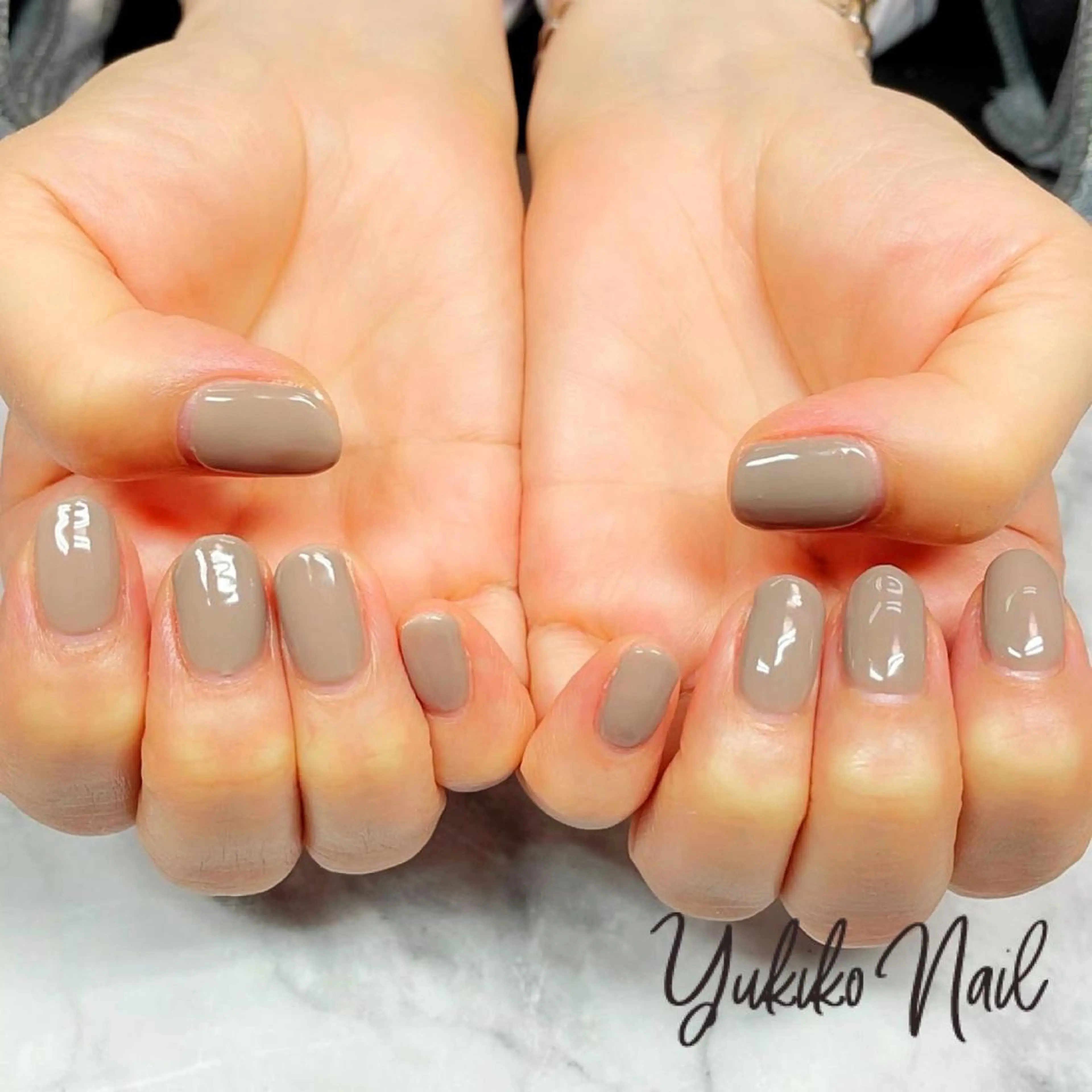 ネイル オフィスネイル ワンカラーネイル ハンドネイル ユキコ ネイルのネイルデザイン