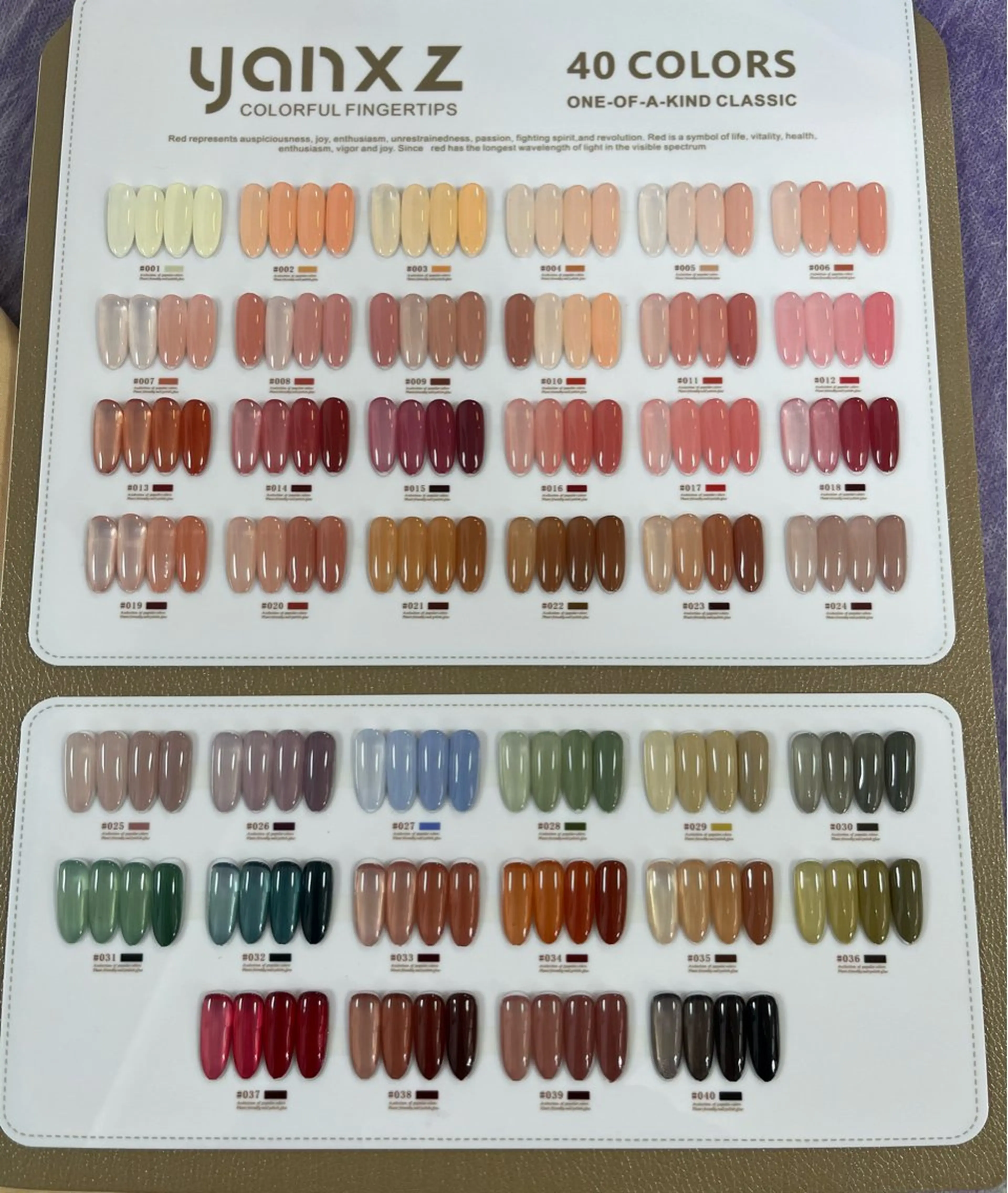 ワンカラー(40色)の写真