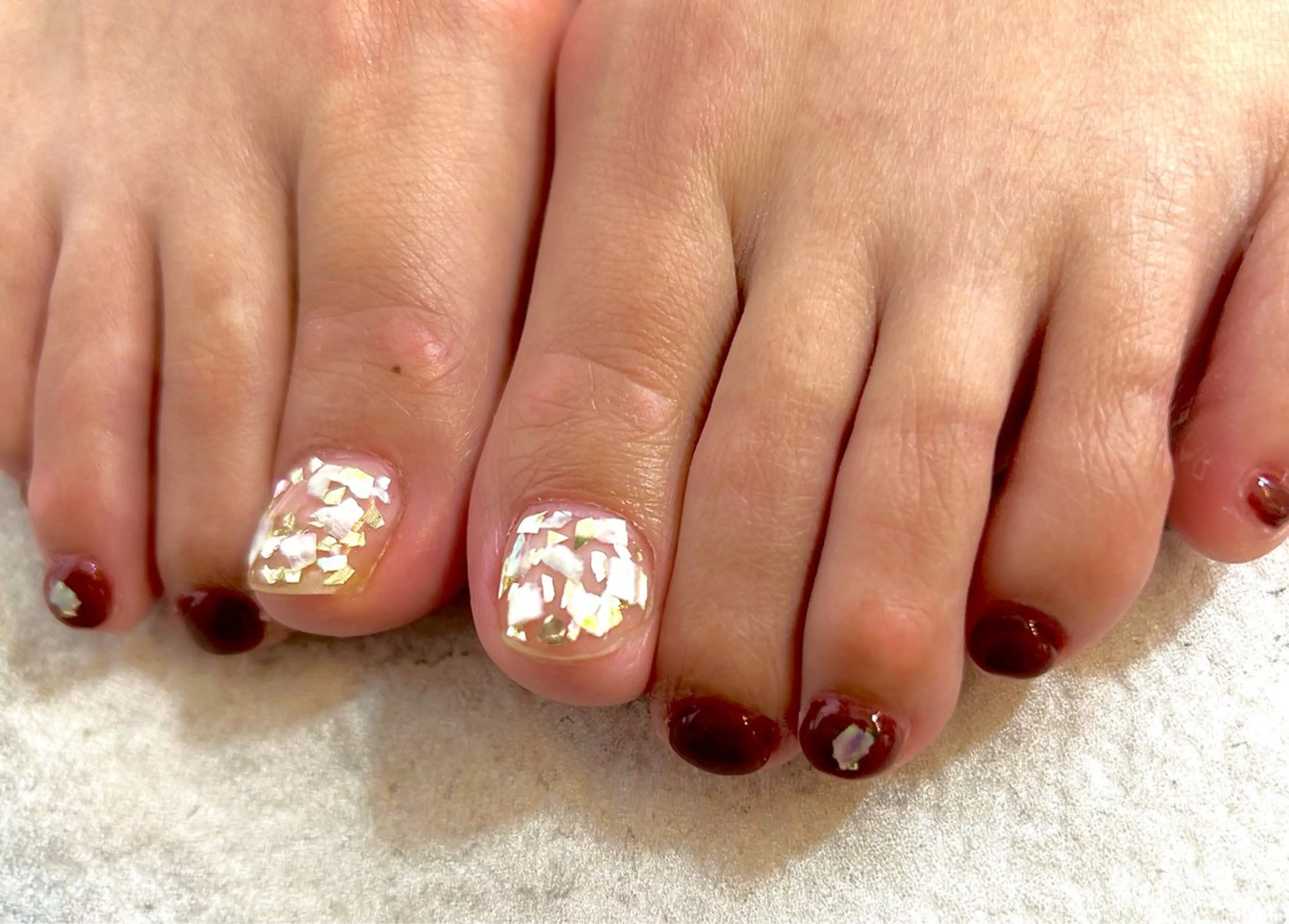 ネイル フットネイル Arco Iris 告瑠莉のネイルデザイン