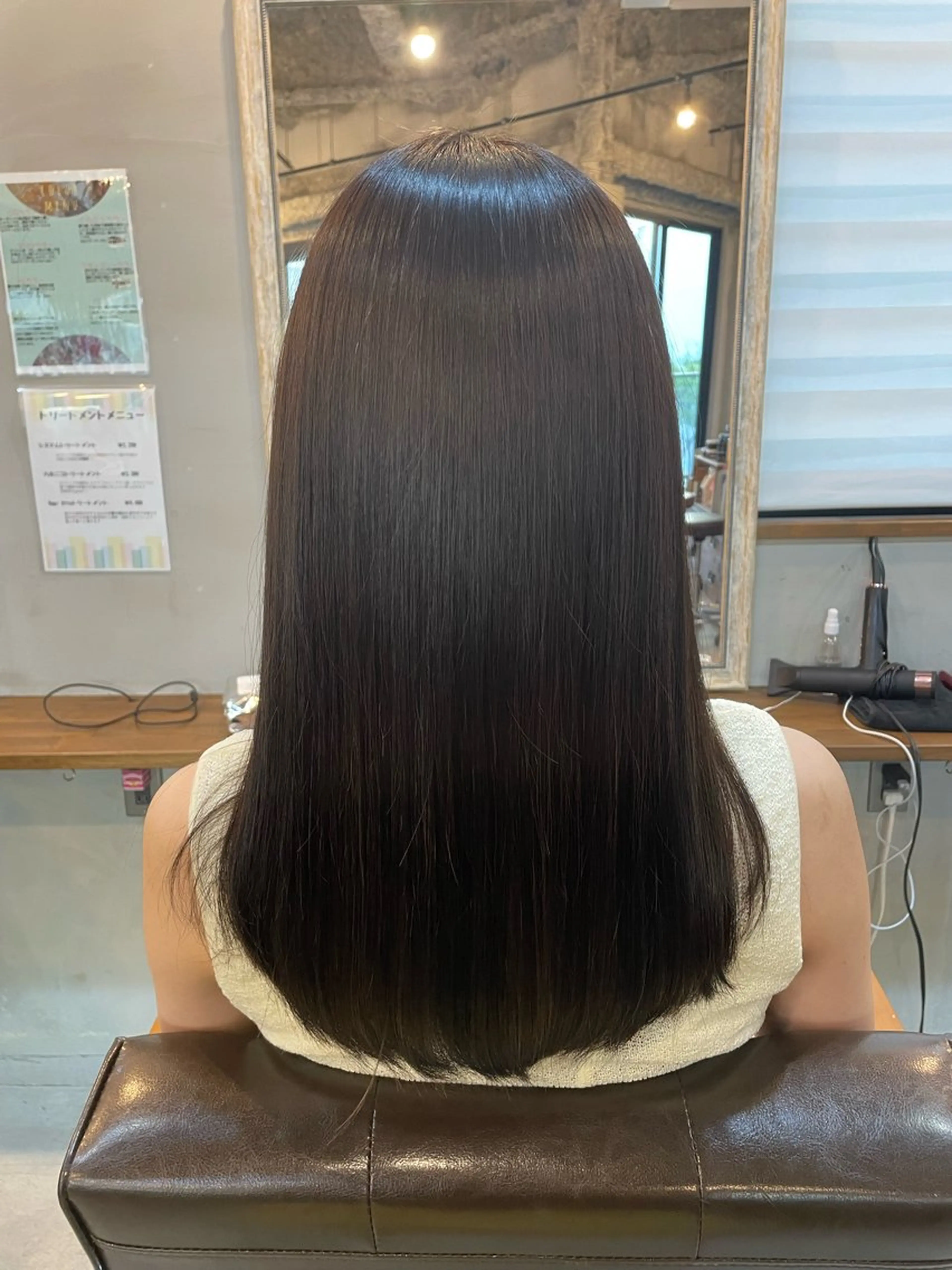 セミロング ヘアカラー トリートメント ヘッドスパ TERRACE 福島所属・shi hoのヘアスタイル