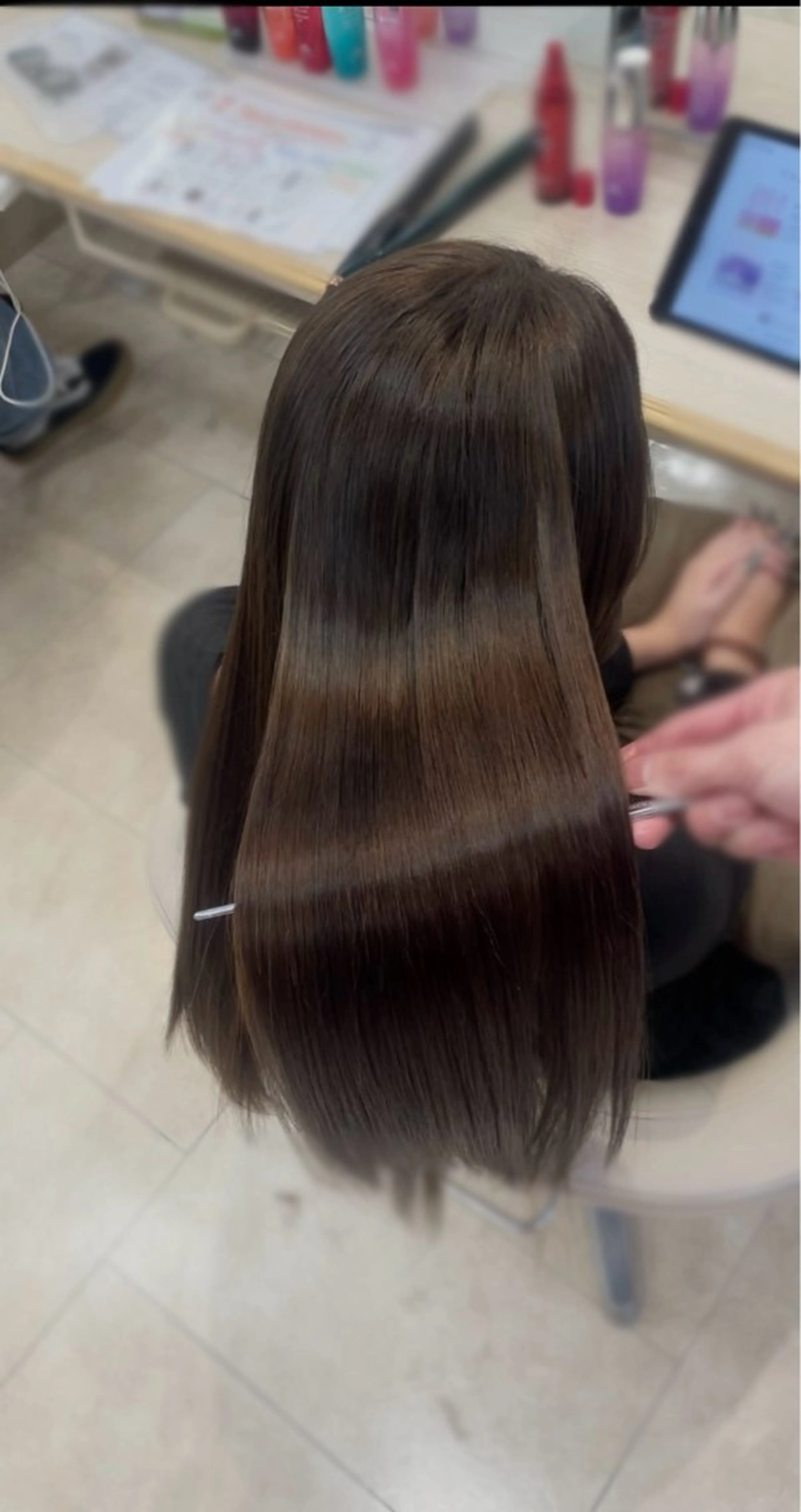 ロング シャドウパーマ／ 初パーマ　トモキのヘアスタイル