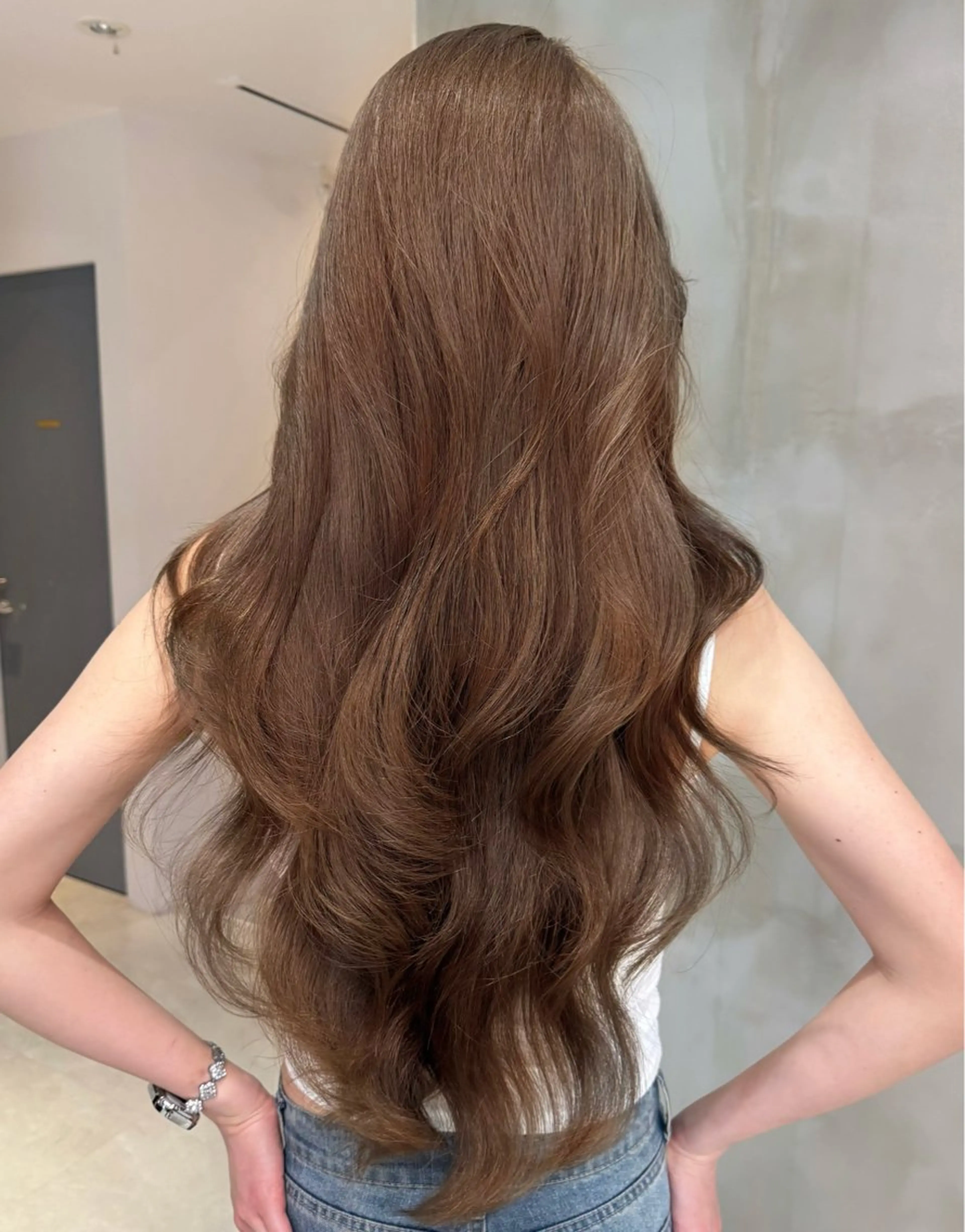 ロング カラー 艶カラー♡クール トレンドヘア♡アユミのヘアスタイル