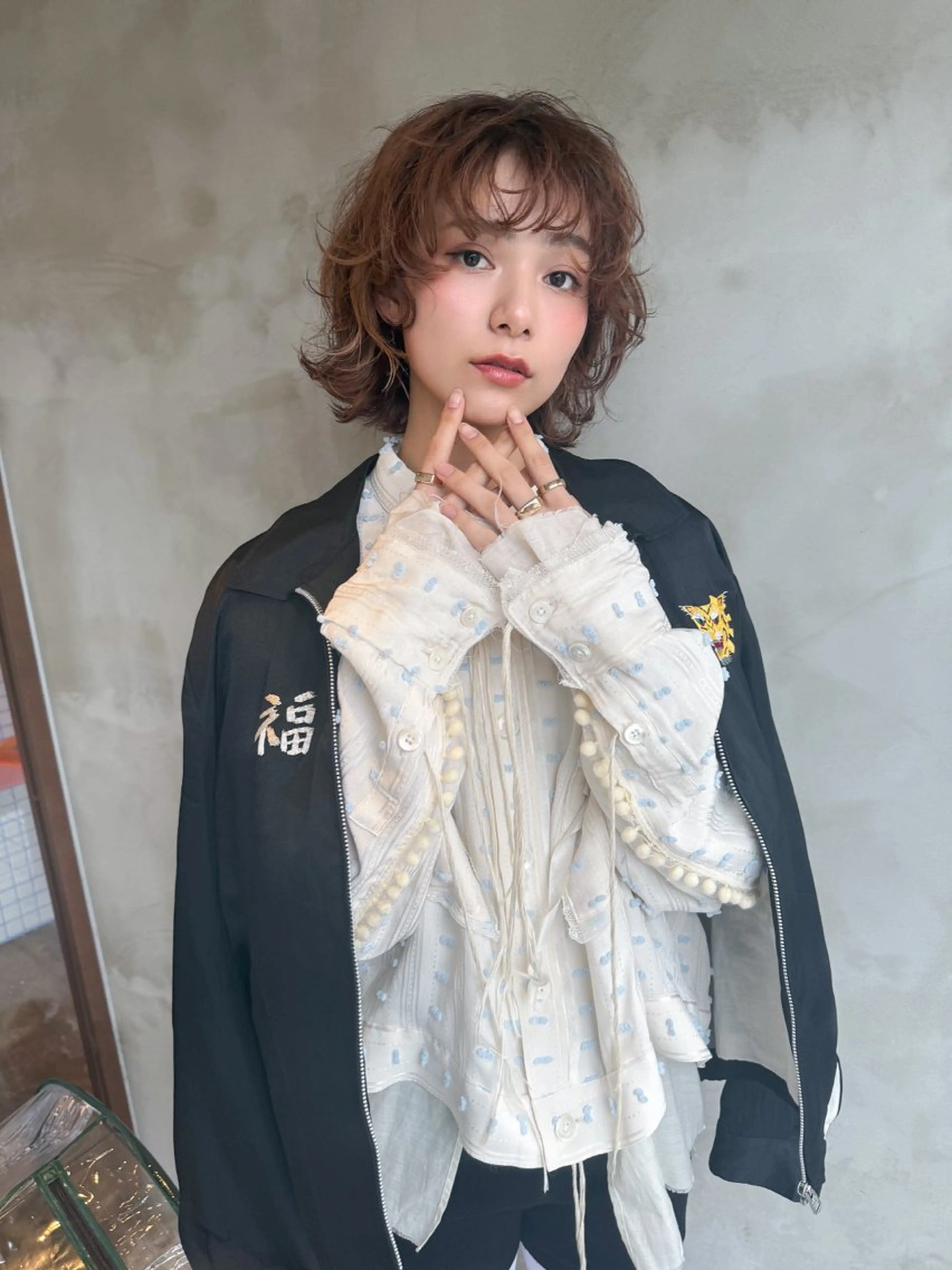 ショート カラー パーマ 山田 裕介のヘアスタイル