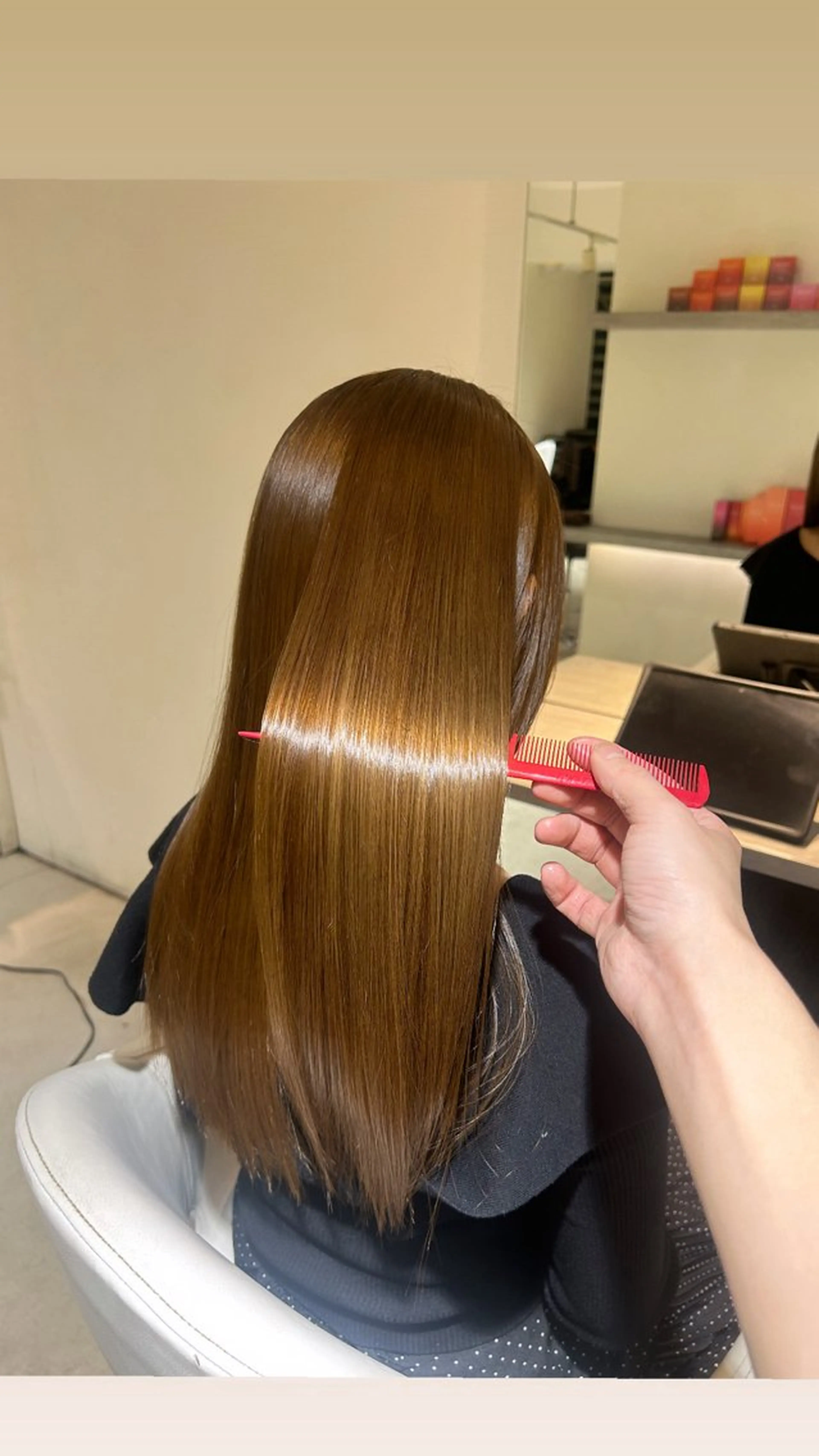 ロング カラー 縮毛矯正 トリートメント カット ヘアカラー 縮毛矯正 トリートメント ヘアセット モテ髪提案します💕 髪質改善宗一郎のヘアスタイル