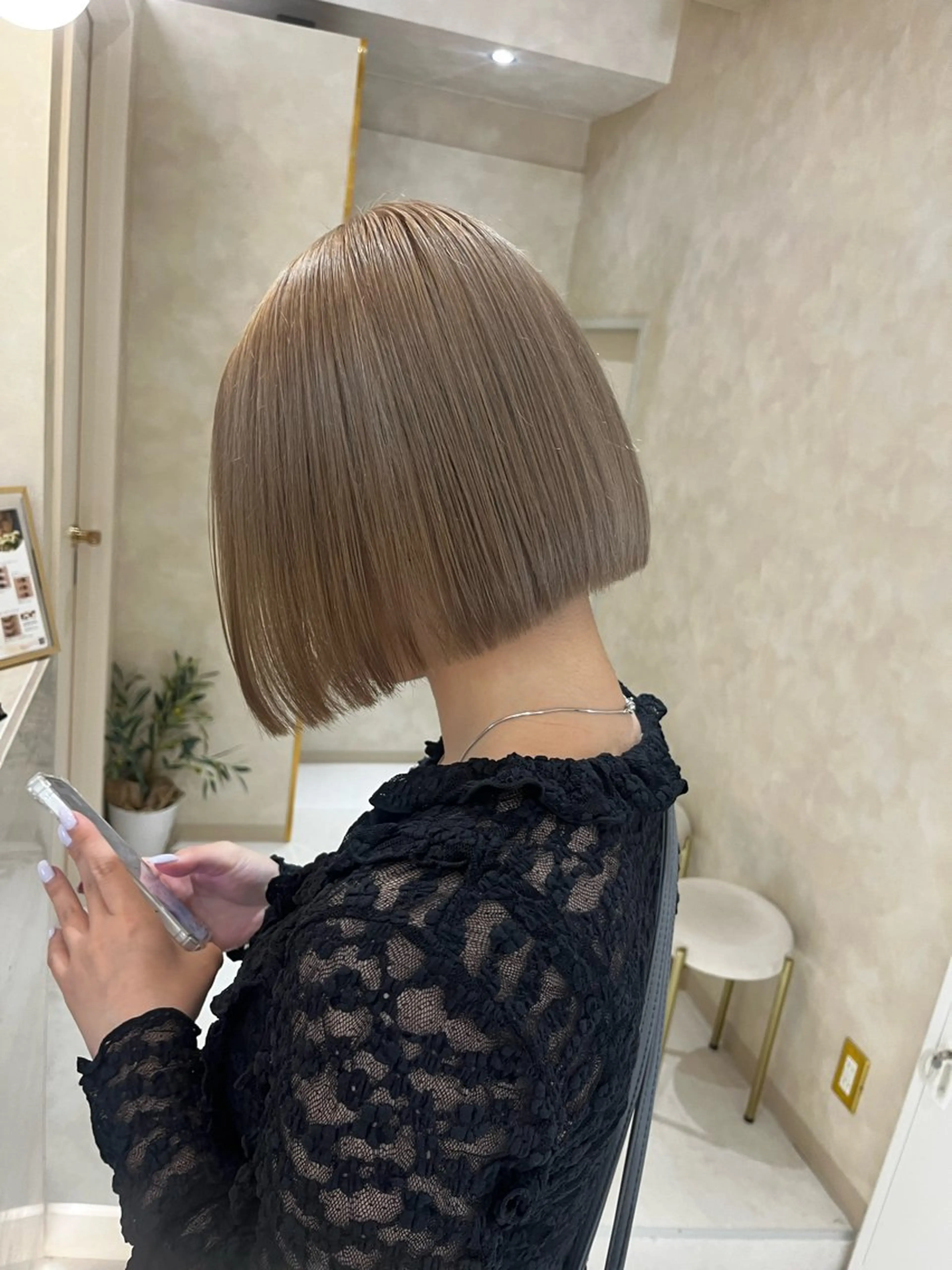 ショート 似合わせカット カット ヘアカラー nao🎀zina 透明感/艶髪のヘアスタイル