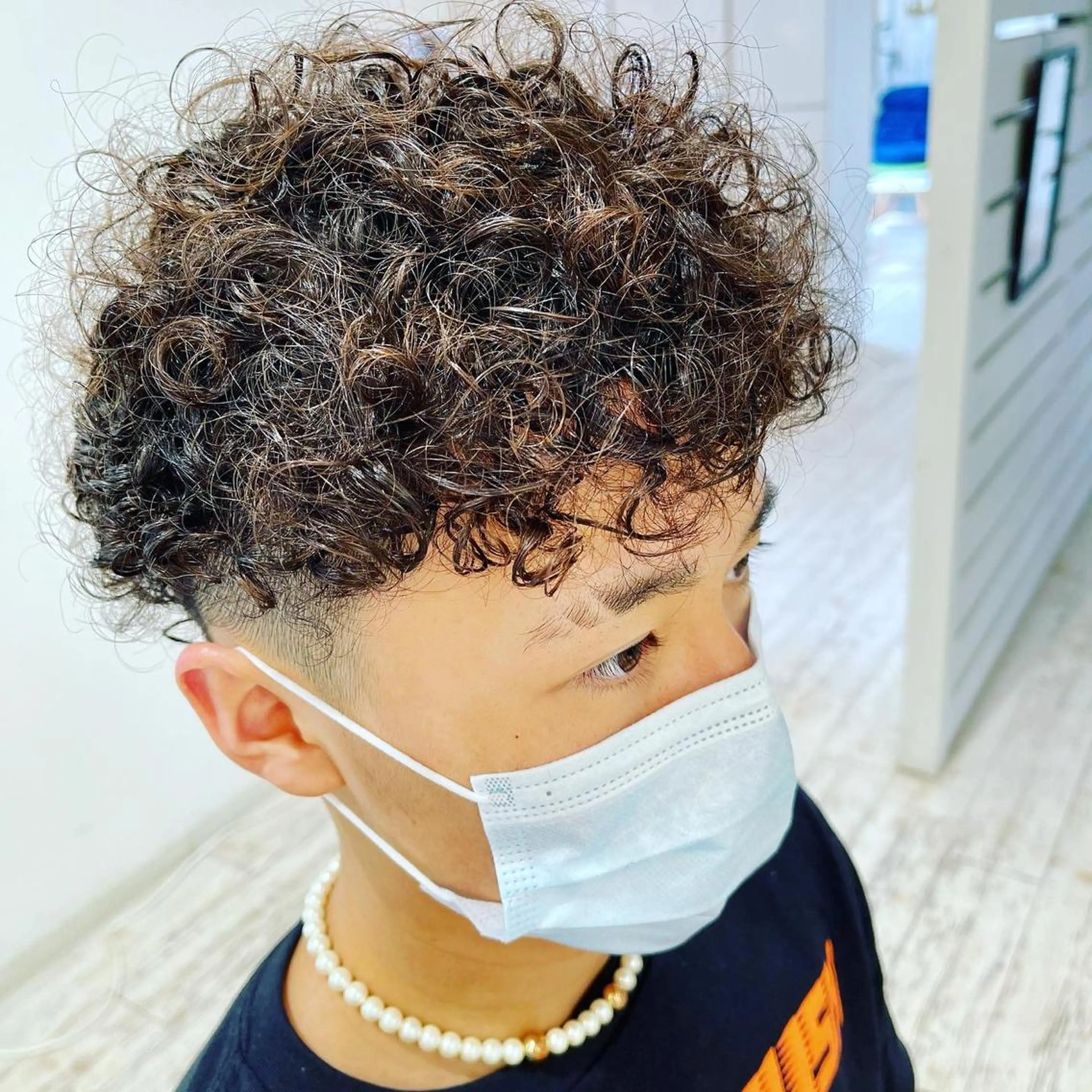 パーマ メンズ メンズパーマ ツーブロック 柴田泰秀sotti. 髪質改善/ブリーチのヘアスタイル