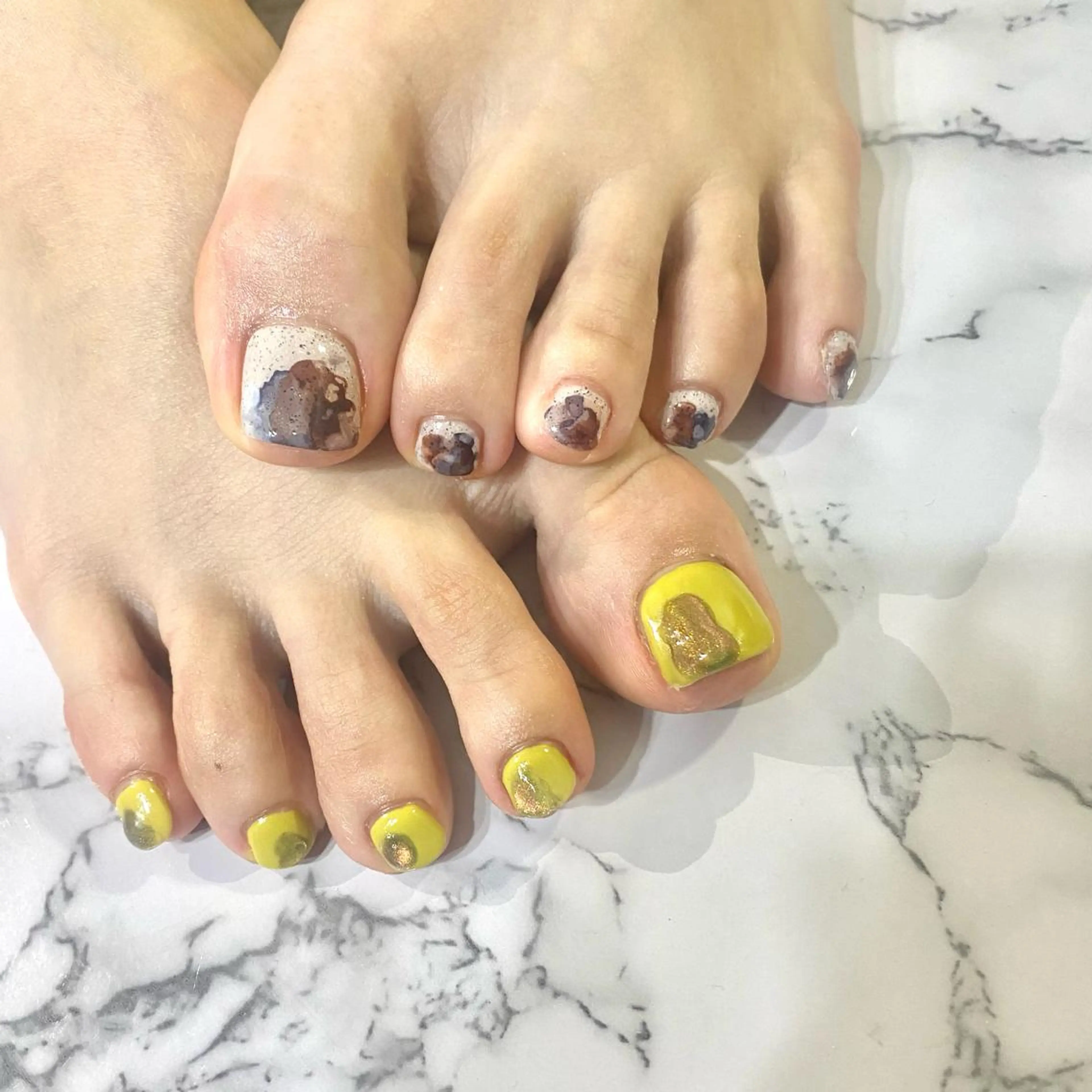 ネイル アートネイル ピスタチオネイル フットネイル ★Rinail... .のネイルデザイン