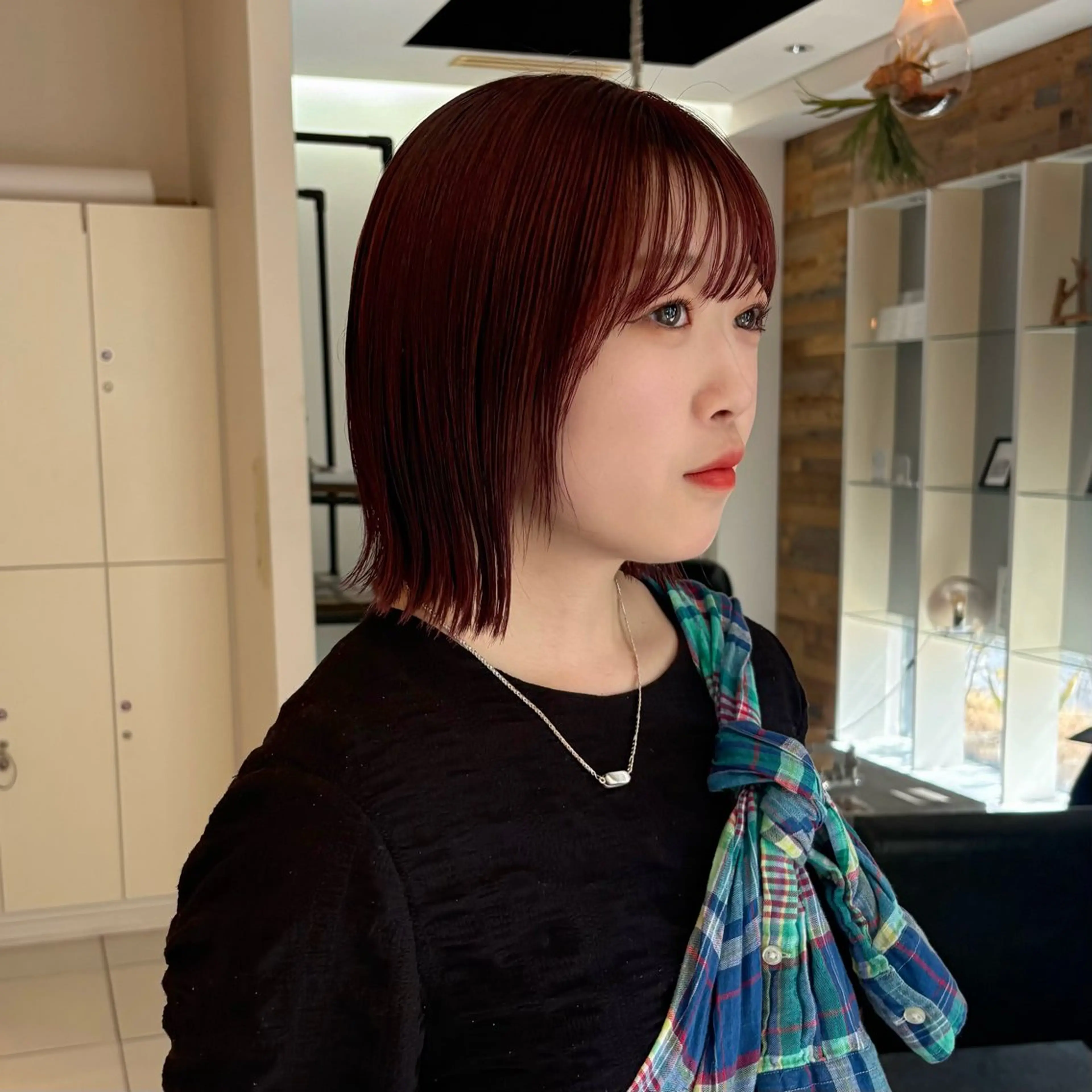 ミディアム カラー ハイトーン/ 髪質改善/ヒロタリカのヘアスタイル