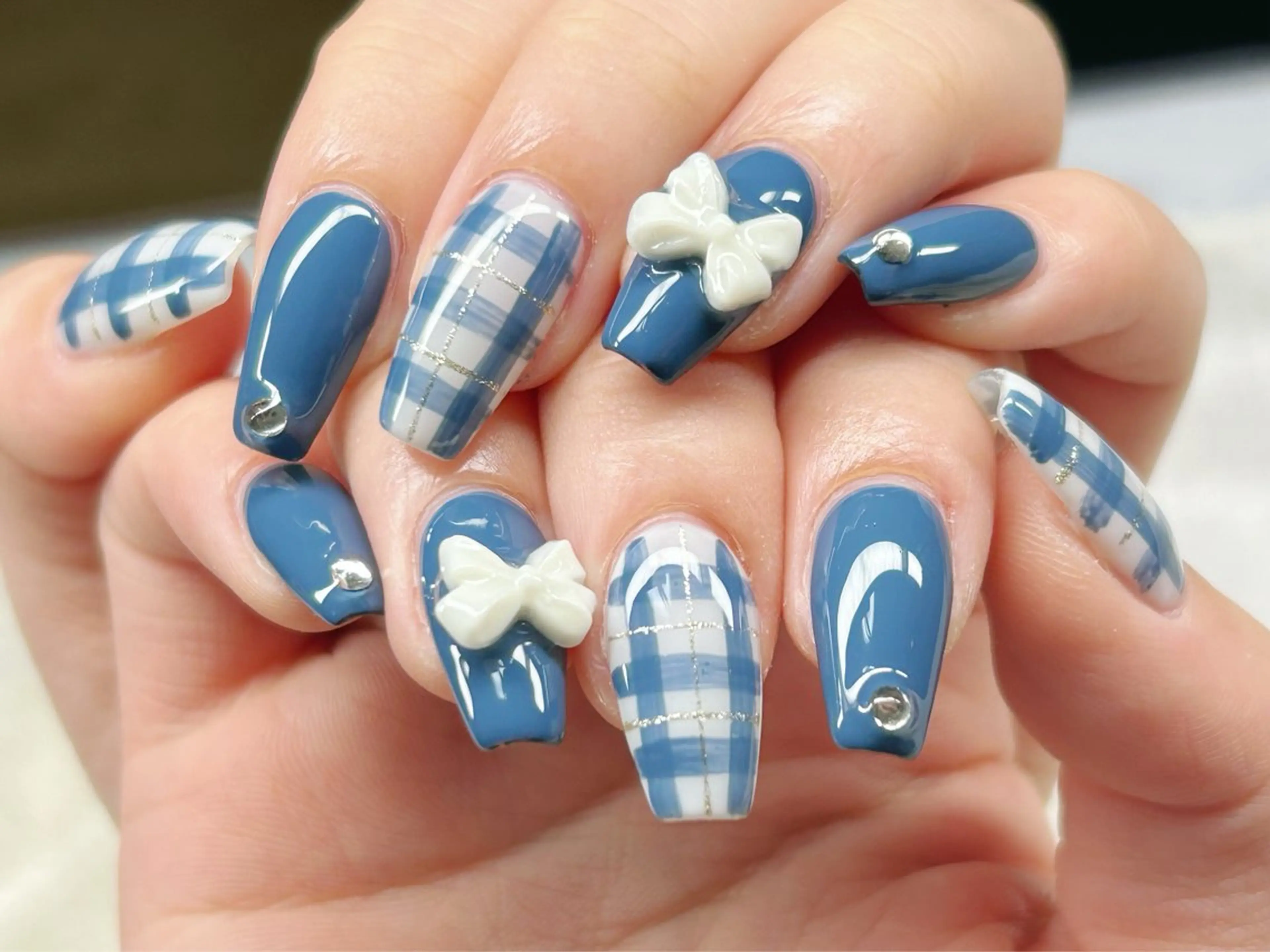 ネイル アートネイル チークネイル 成人式 入学式 長さ出し ハンドネイル Lino Nailのネイルデザイン