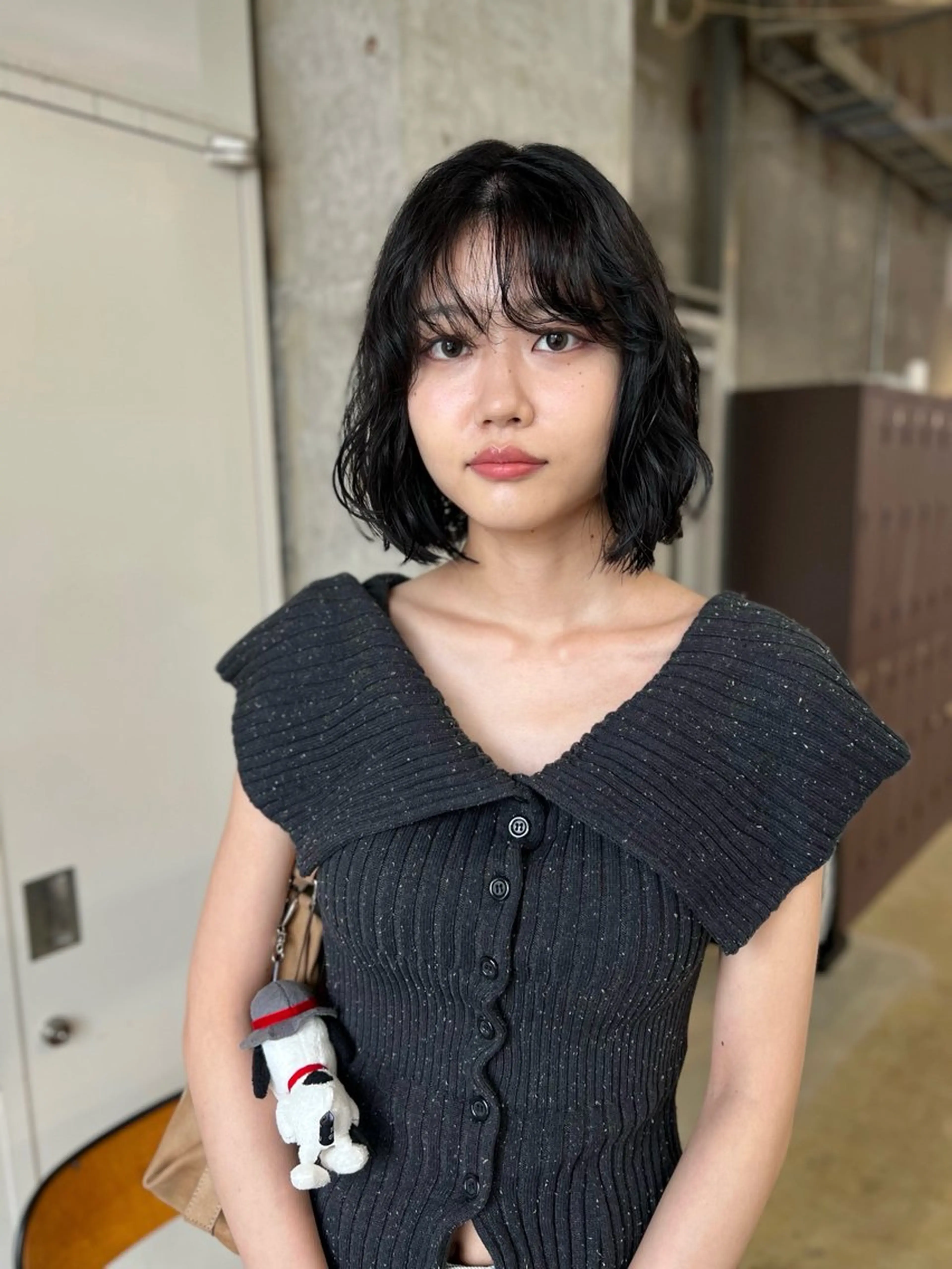 ミディアム パーマ 水野 雪 /パーマ/暖色カラーのヘアスタイル