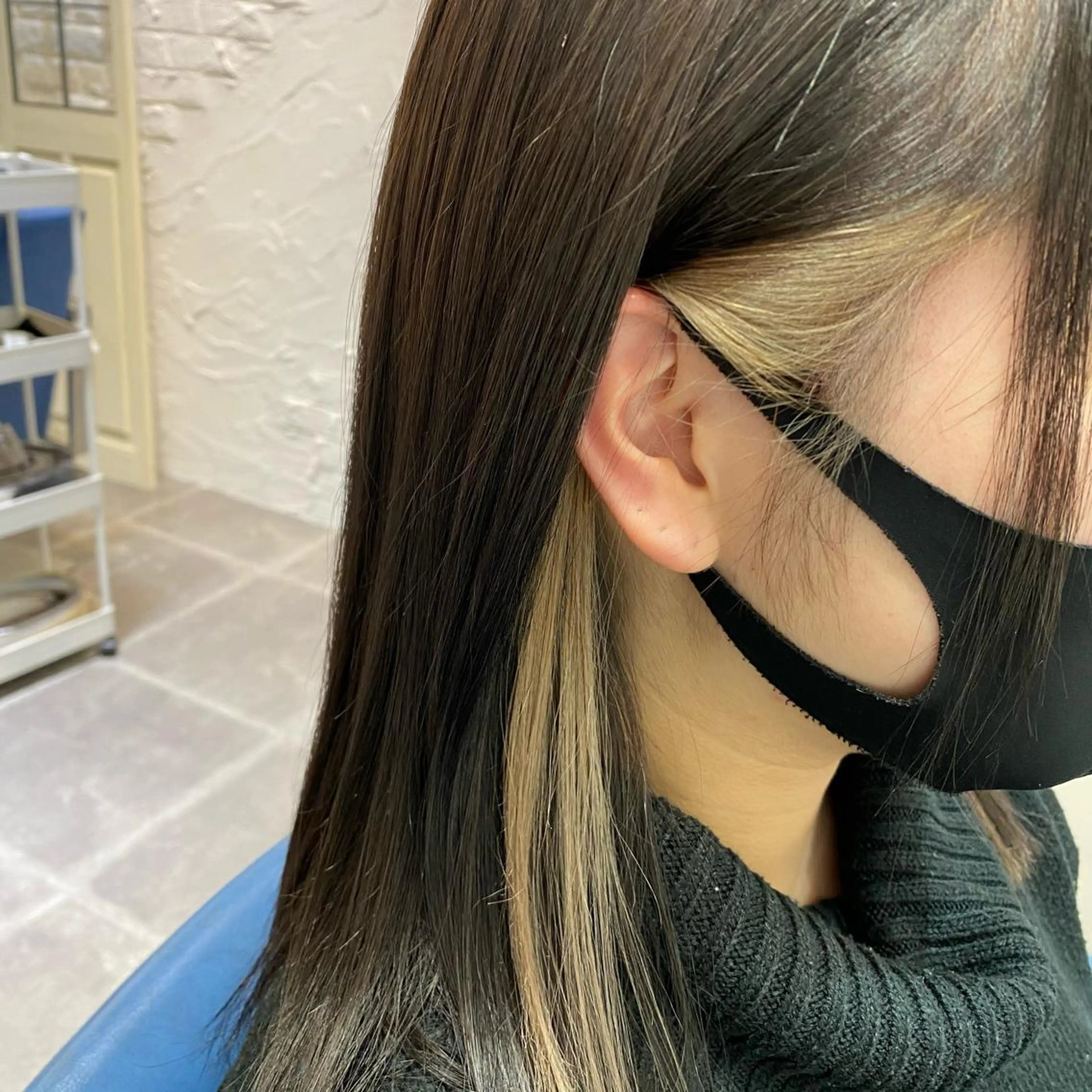 ミディアム カラー ブリーチ メンズパーマ/ エクステ🌞セナのヘアスタイル