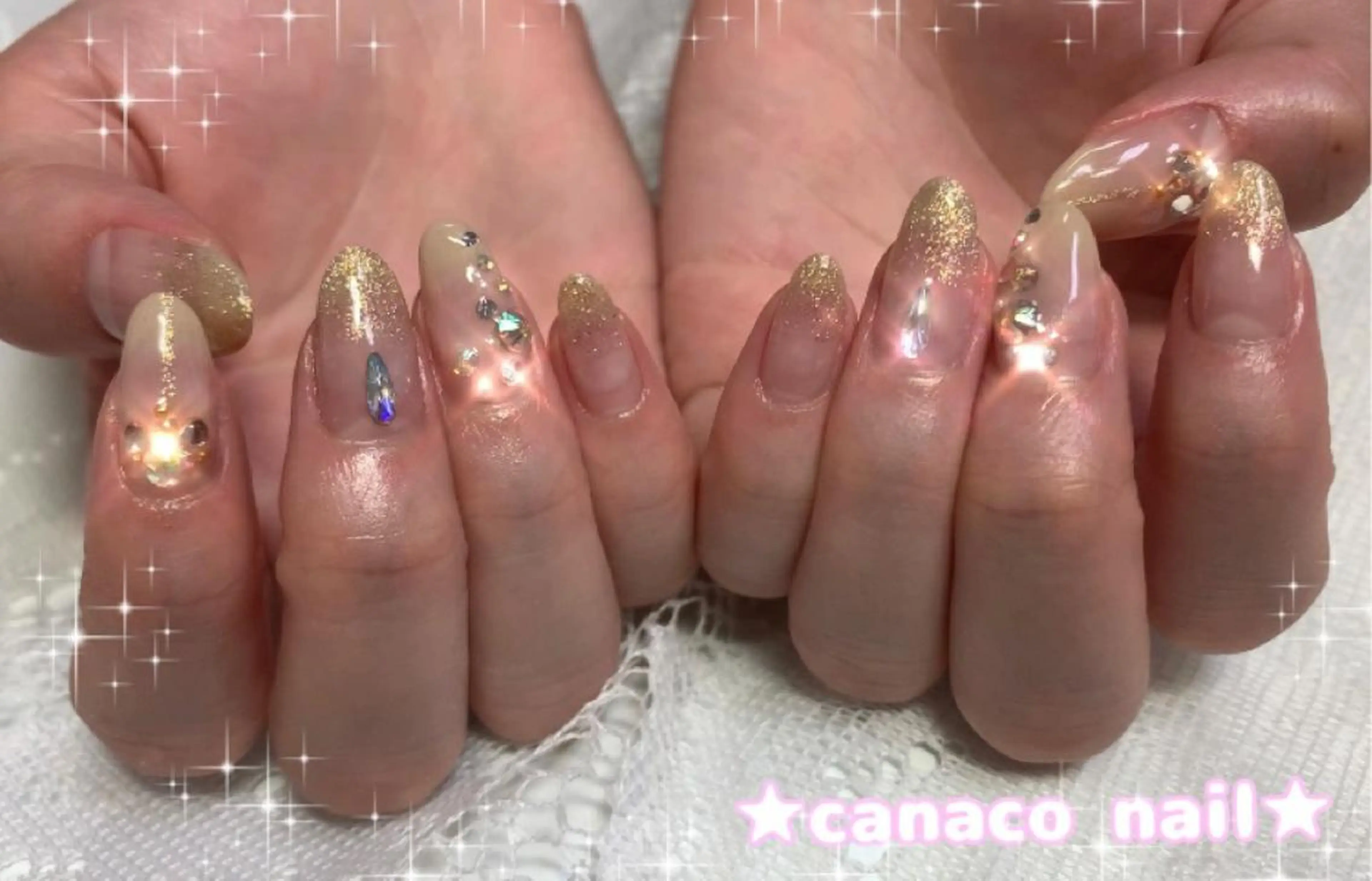 ネイル アートネイル ジェルネイル オフィスネイル パラジェル ストーンネイル ハンドネイル ハンドケア ベテランネイル cnc nailのネイルデザイン