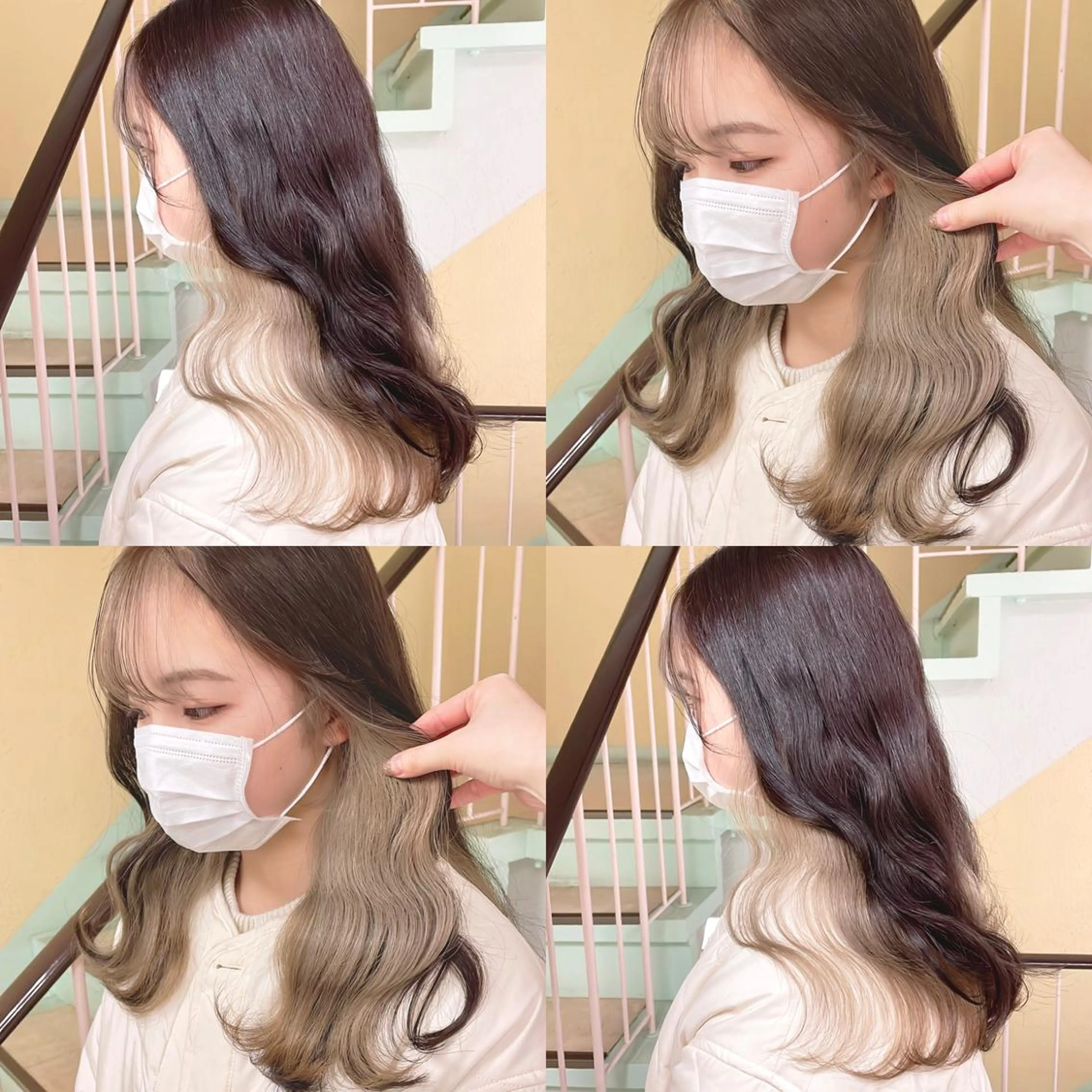 カラー ヘアカラー トリートメント 渋谷:インナーカラー ／🍒エリカ🍒のヘアスタイル