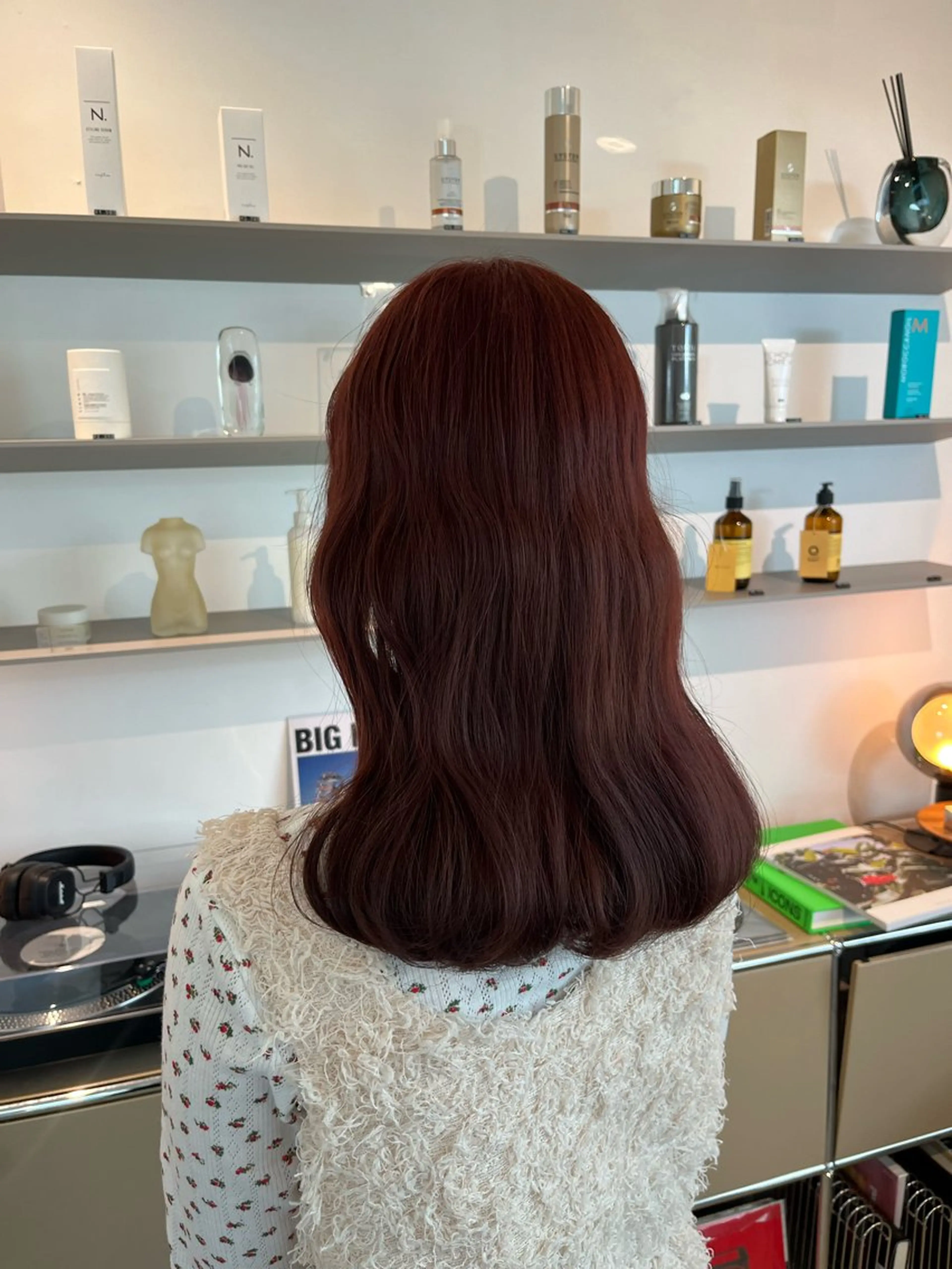 ミディアム カラー ブラウンカラー レッドカラー レッドブラウン MARIKA 透明感 / 透け感ヘア🪄のヘアスタイル