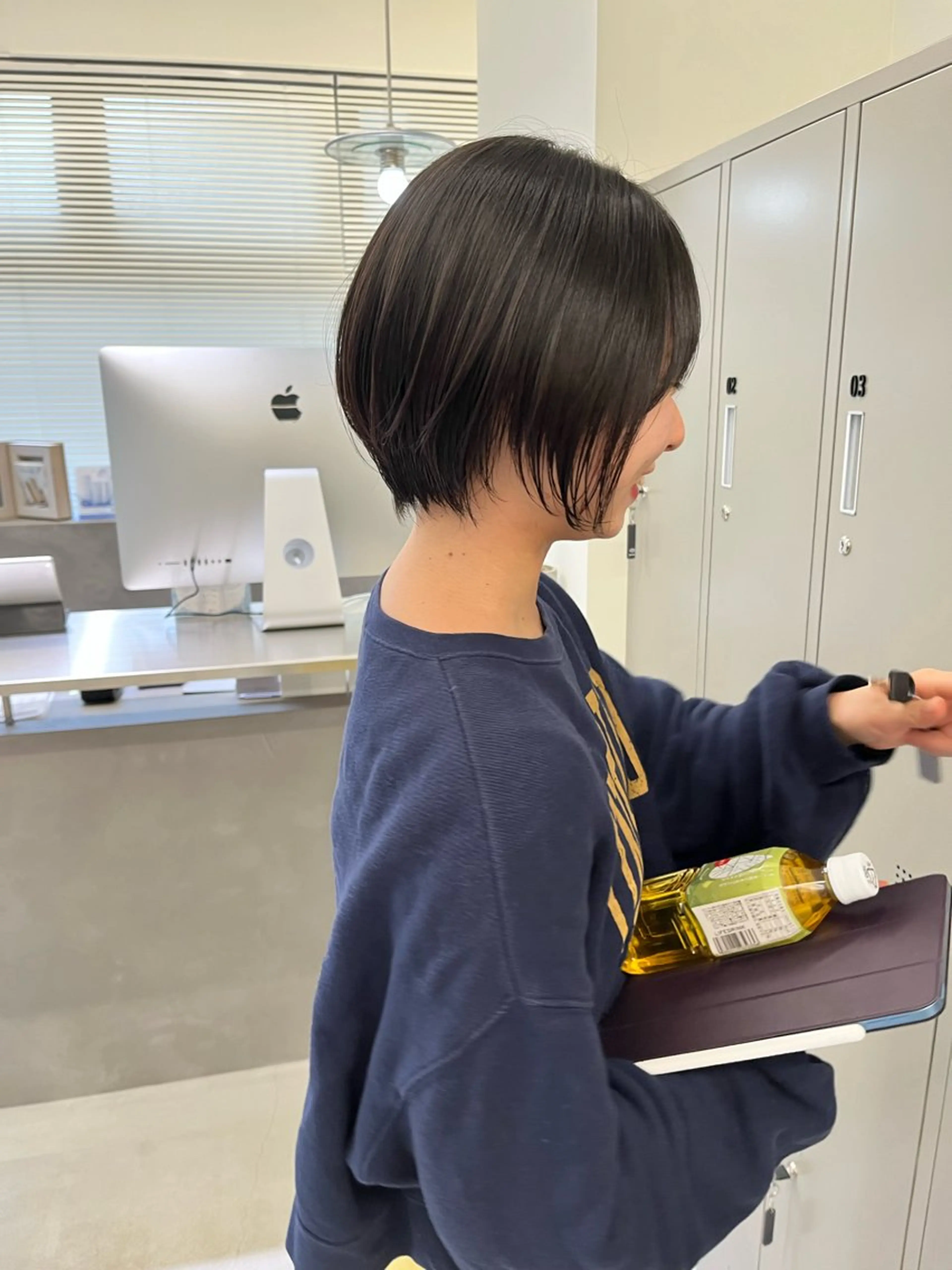 ショート パーマ くびれヘア ショートヘア カット 縮毛矯正 トリートメント 鈴村祐也/ショート /縮毛矯正のヘアスタイル