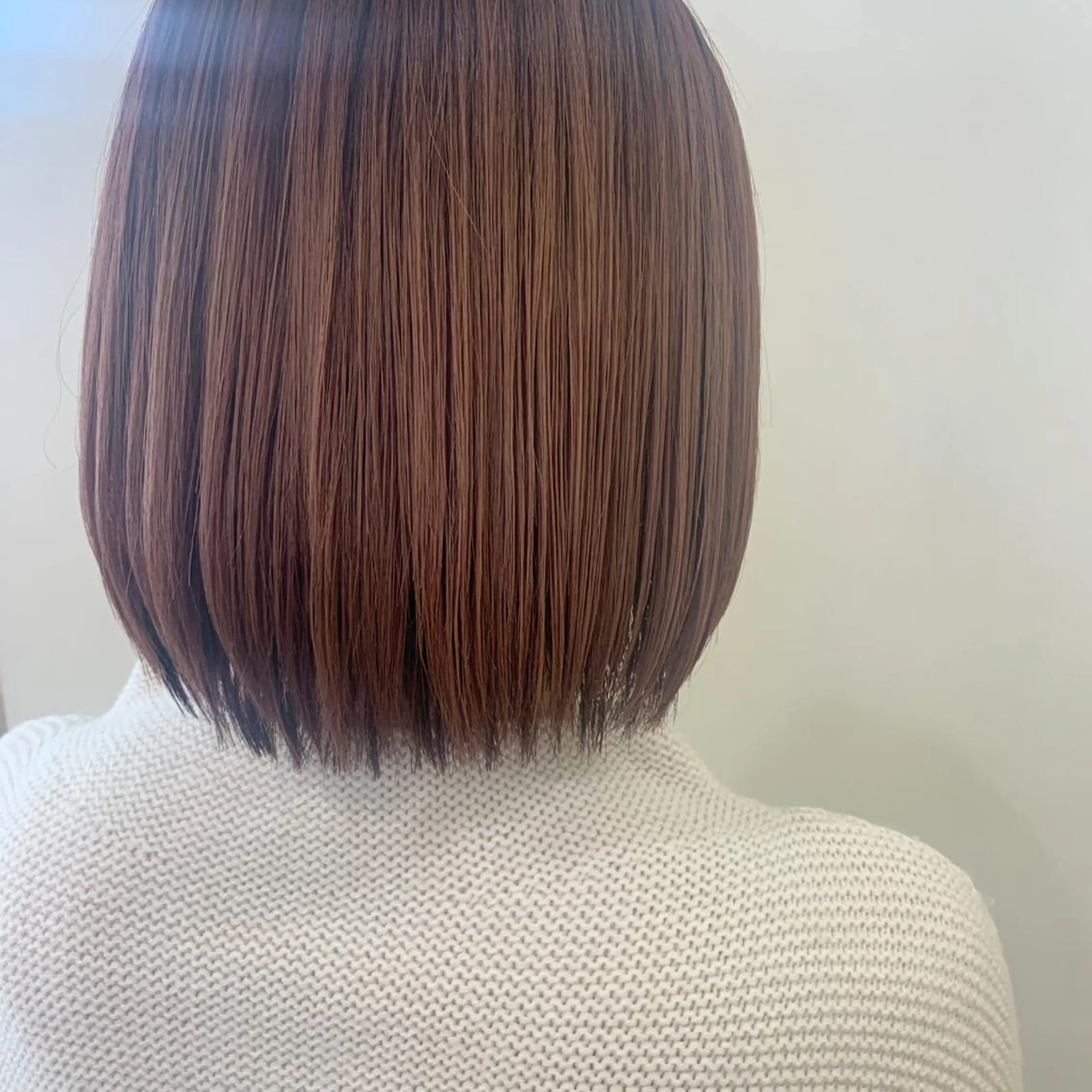 カラー カット ヘアカラー ボブ/美髪矯正 /佐藤　奈巳のヘアスタイル