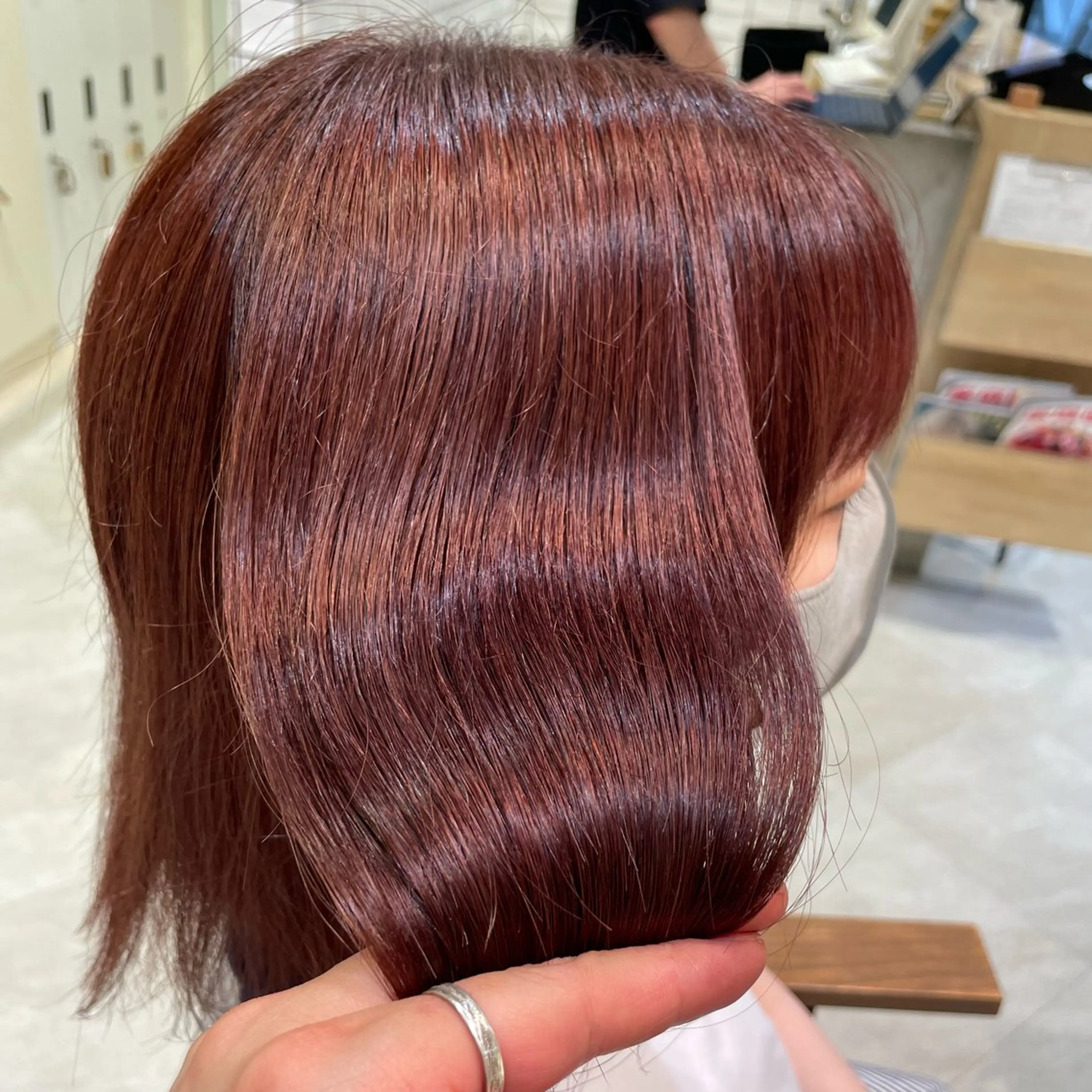 ミディアム フェザー/ニュアンス パーマ/ryutoのヘアスタイル